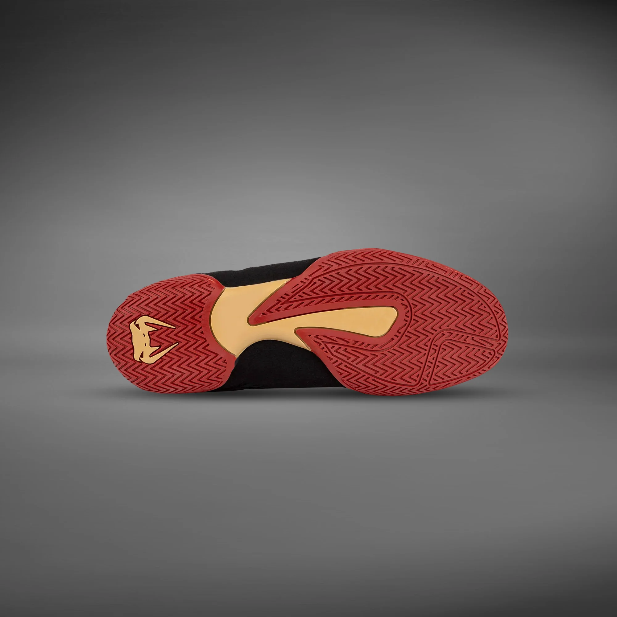 Venum Contender Boxing Shoes - Black/Gold/Red - Image 6