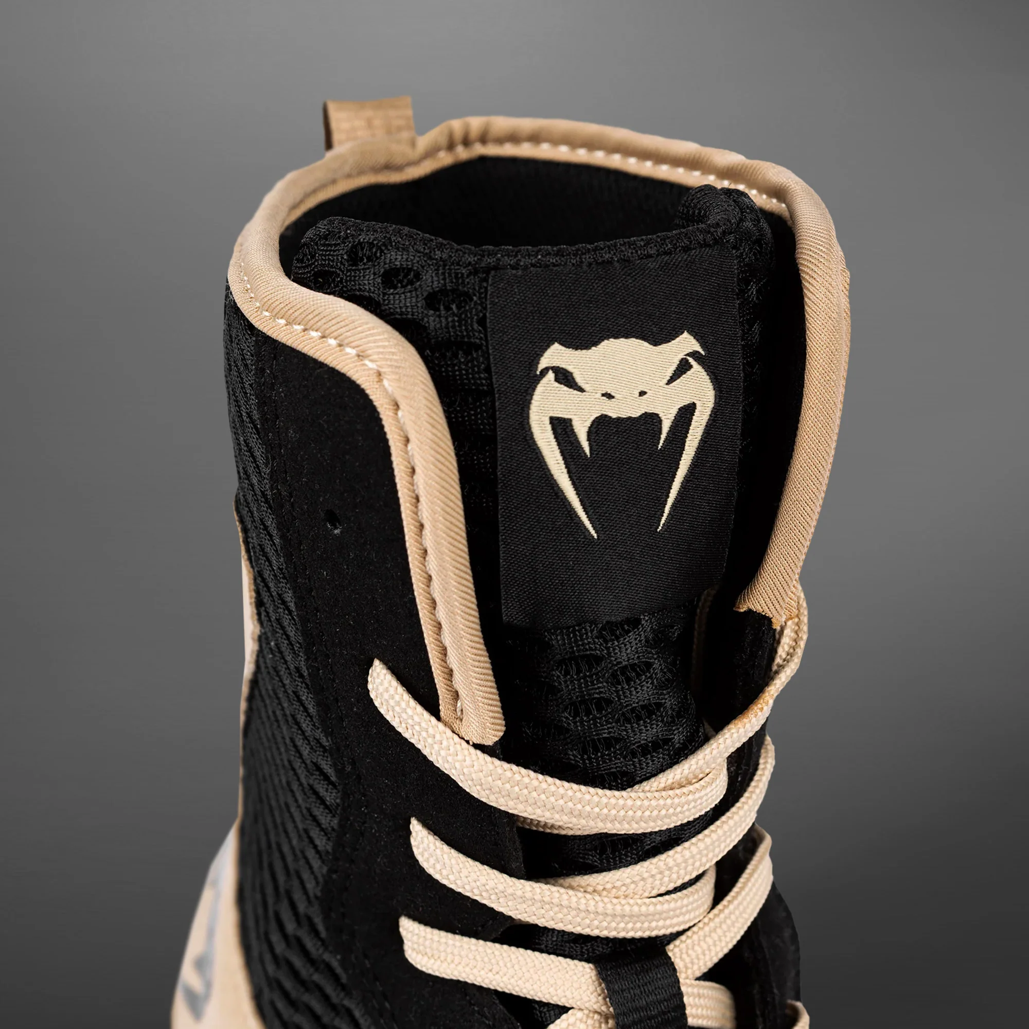 Venum Contender Boxing Shoes - Black/Sand - Image 7