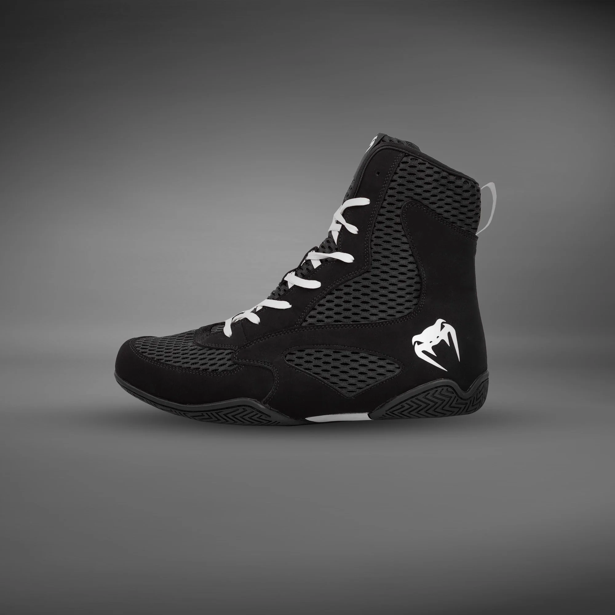 Venum Contender Boxing Shoes - Black/White - Image 2