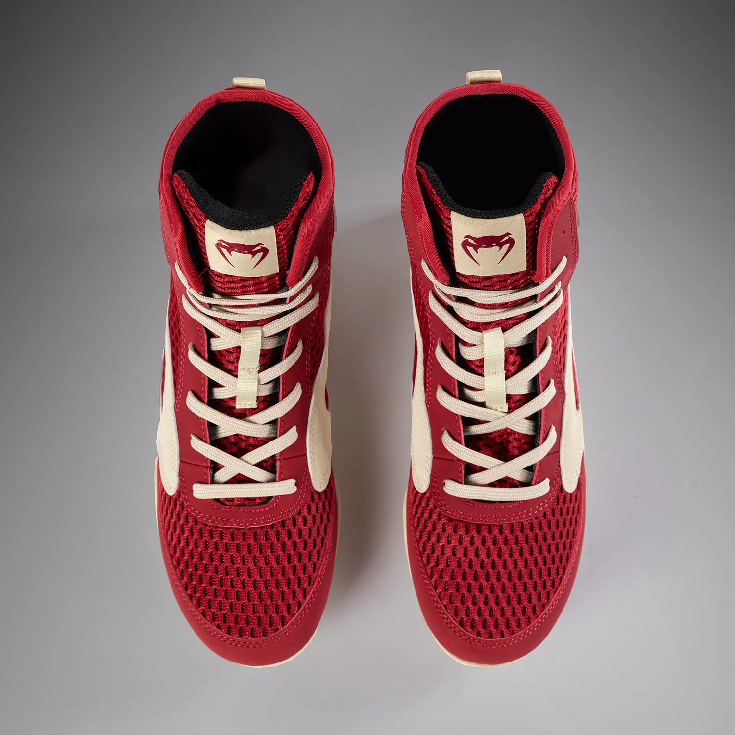 Venum Contender Boxing Shoes - Ruby Red/ Ivory - Image 6