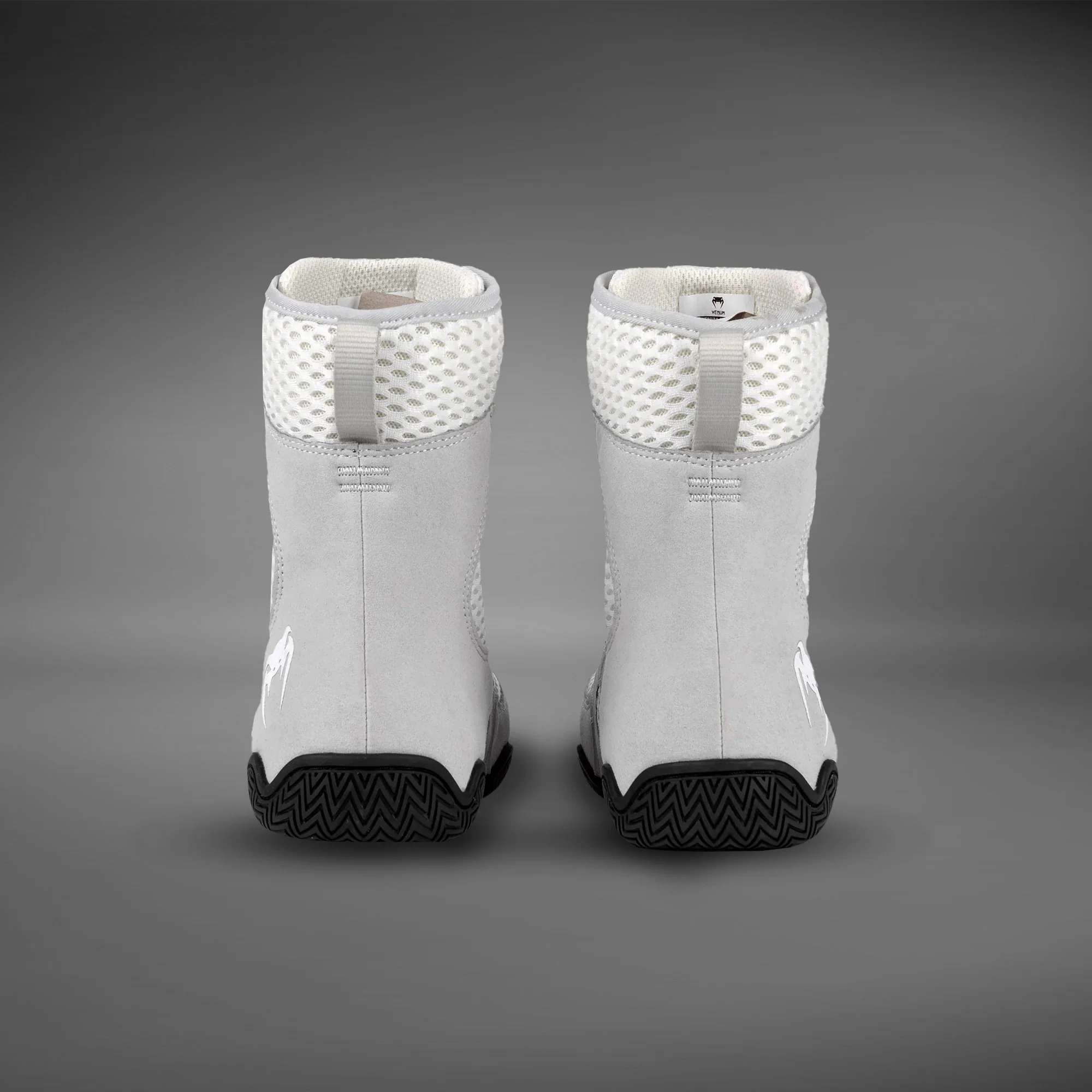 Venum Contender Boxing Shoes - White/Grey - Image 2