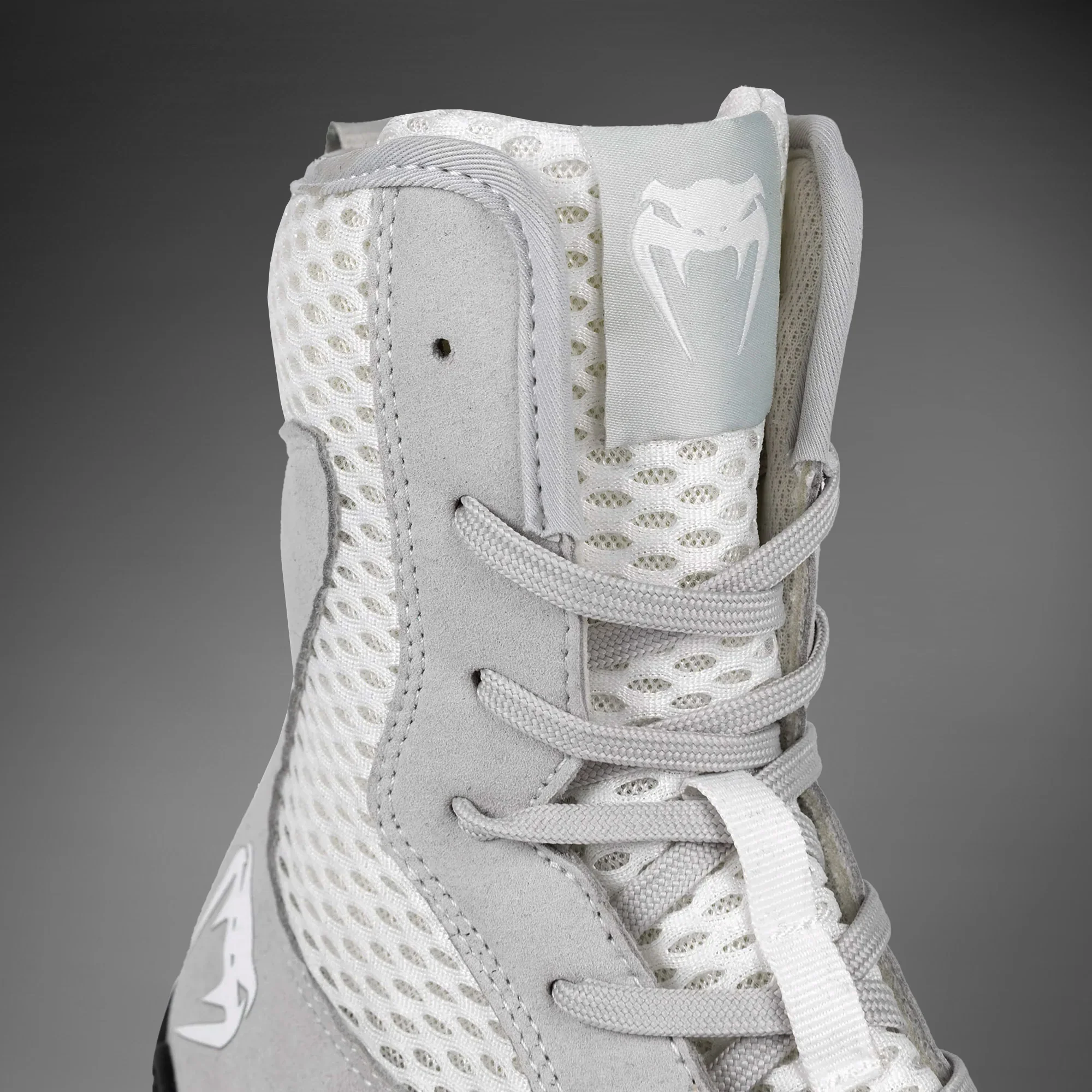 Venum Contender Boxing Shoes - White/Grey - Image 7