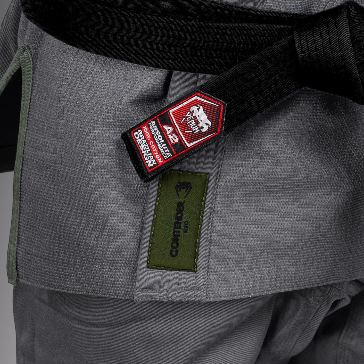 Venum Contender Evo 2.0 Brazilian Jiu Jitsu Gi 380g - Storm Grey - Image 7