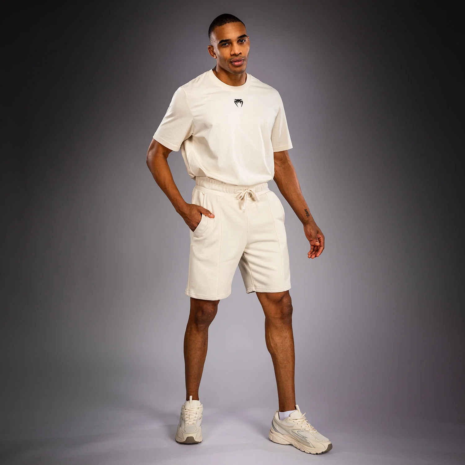 Venum Contender Fleece Cotton Shorts - Off-White - Image 3