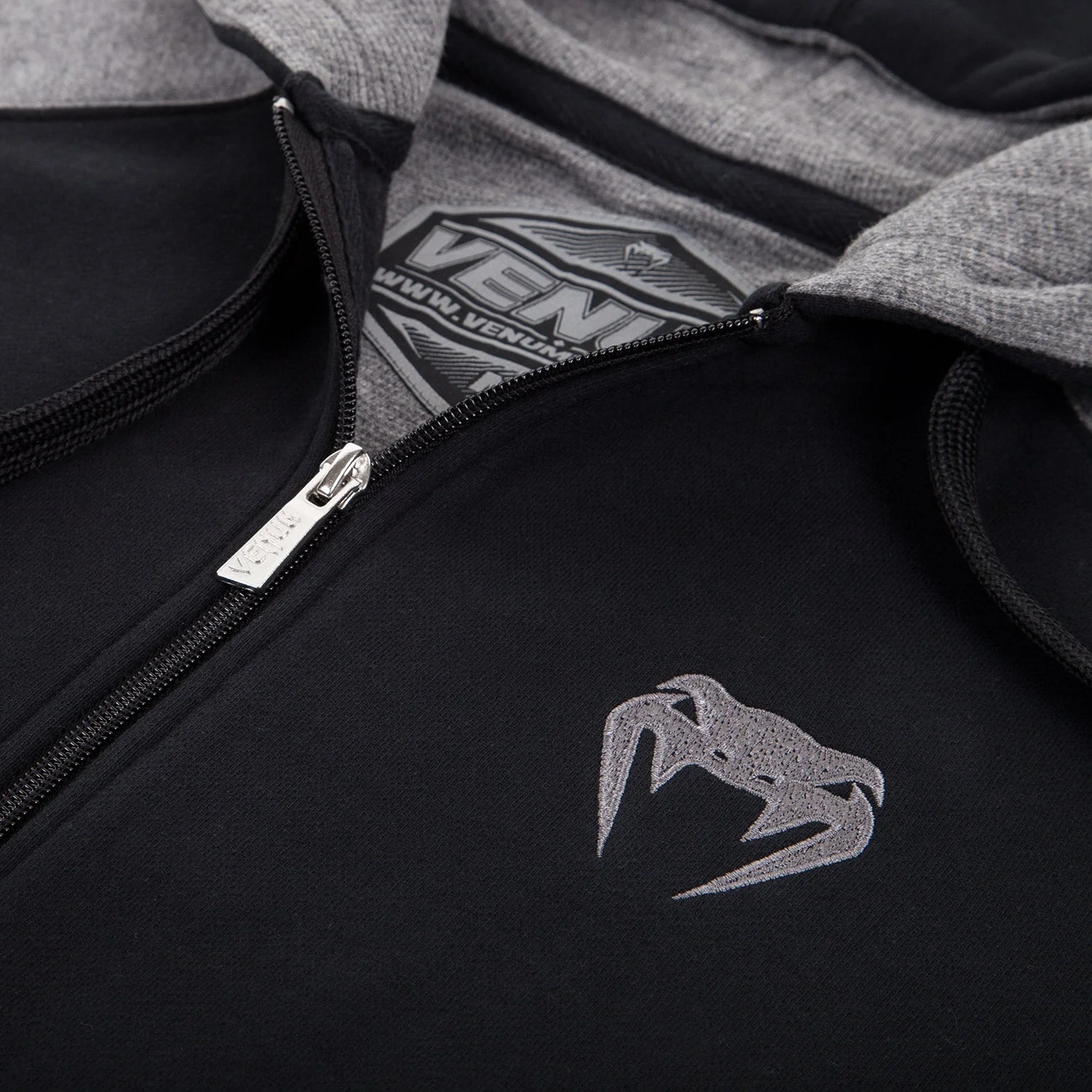 Venum Contender Hoodie - Black/Grey - Image 7
