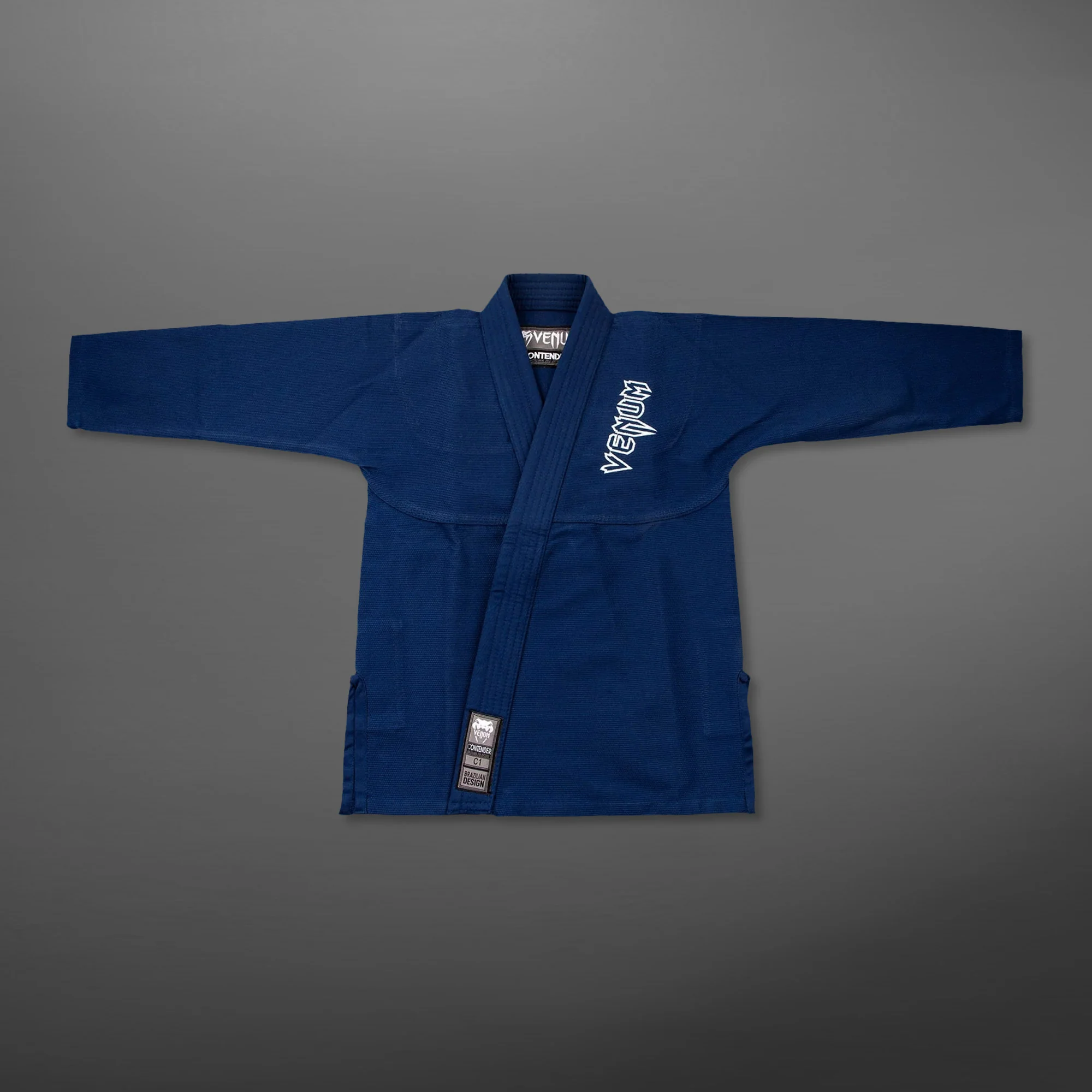 Venum Contender Kids BJJ Gi (Free white belt included) - Navy blue - Image 3