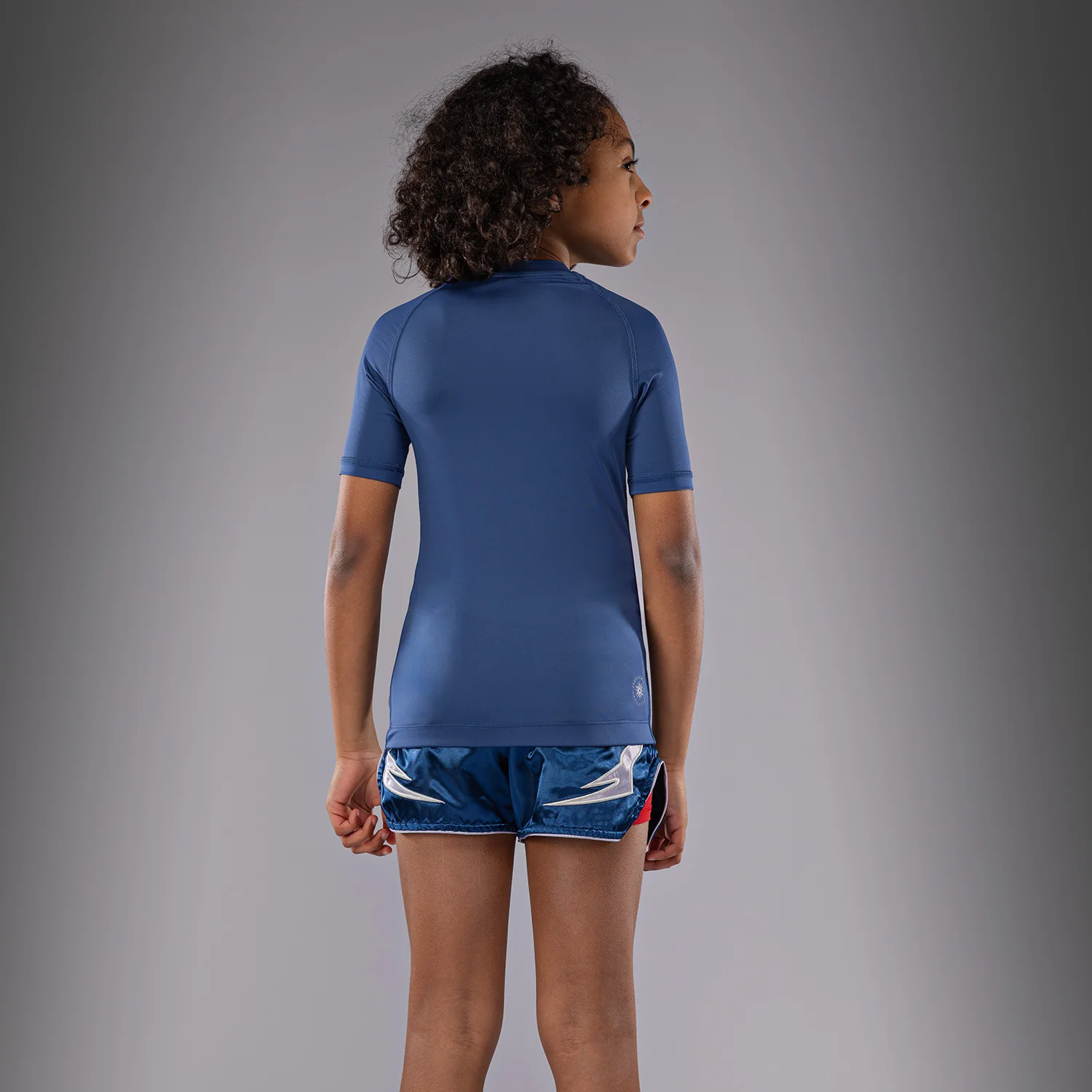 Venum Contender Kids Rashguards Short Sleeves - Royal Blue - Image 3