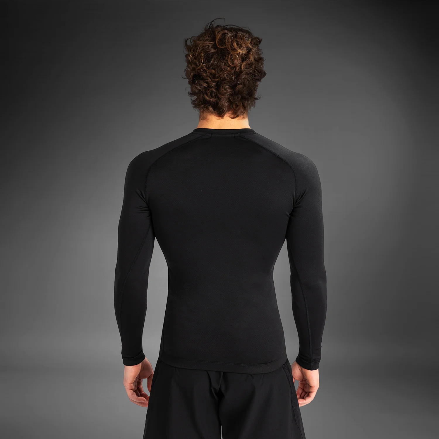 Venum Contender Men’s Long Sleeve Rashguard - Black/White - Image 3