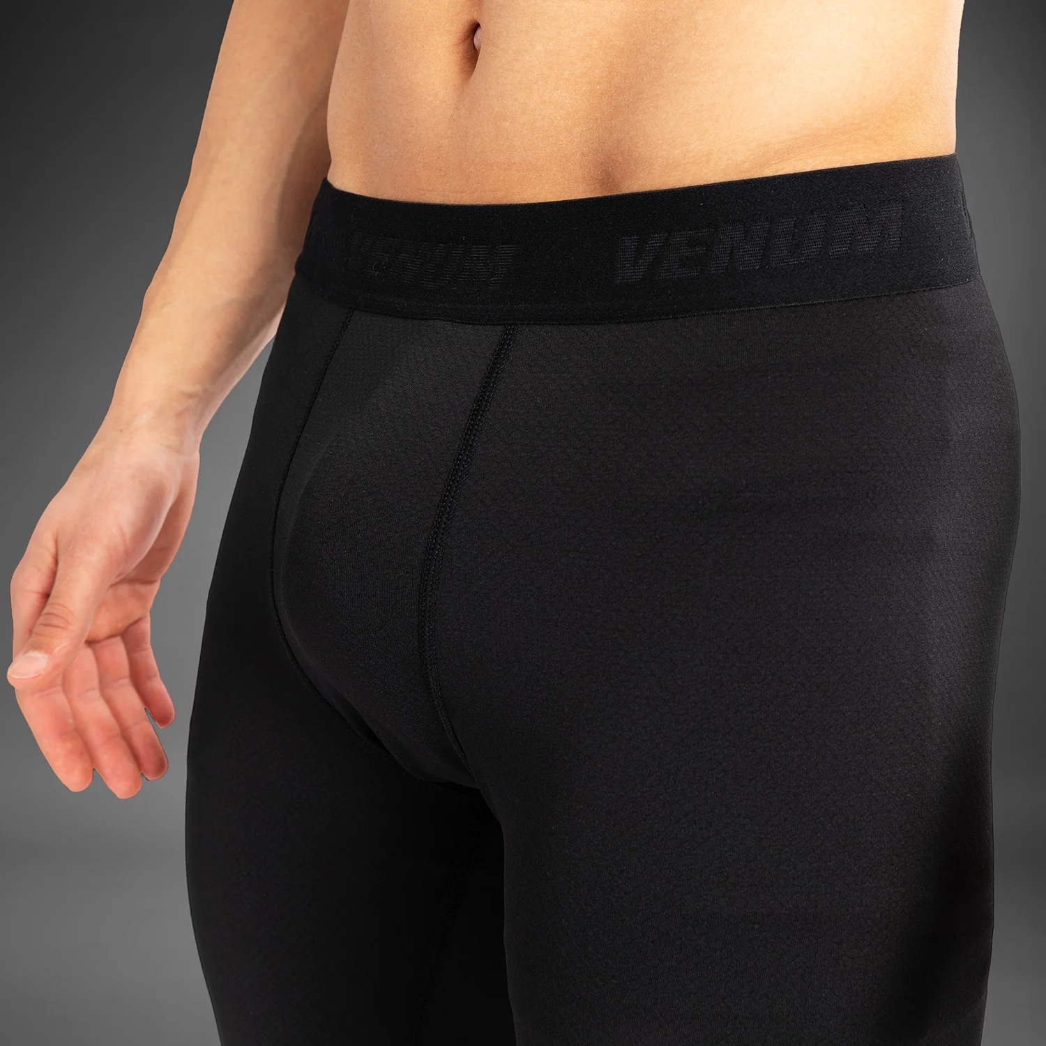 Venum Contender Men’s Spats - Black/White - Image 5