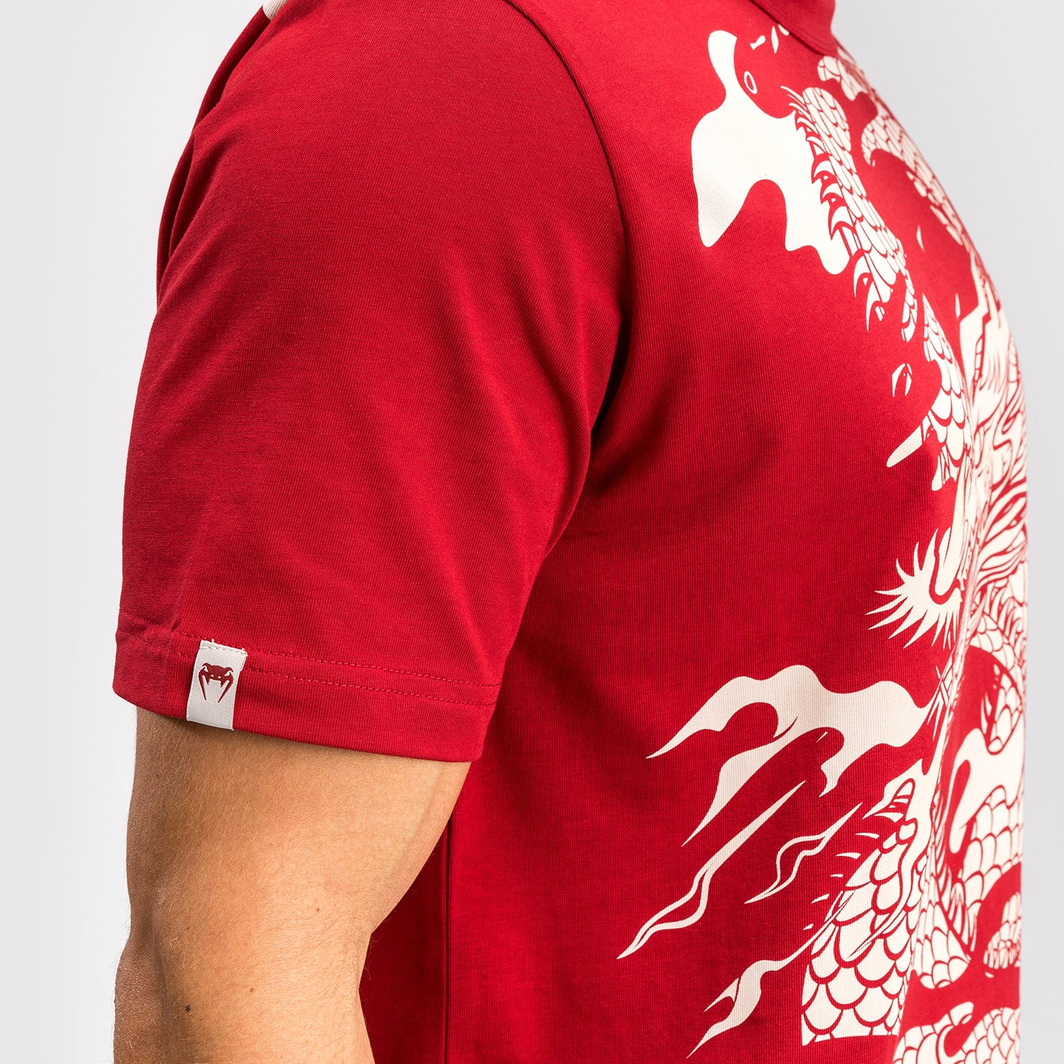 Venum Dragon’s Flight Men’s T-Shirt - Cherry Red/Cream White - Image 5