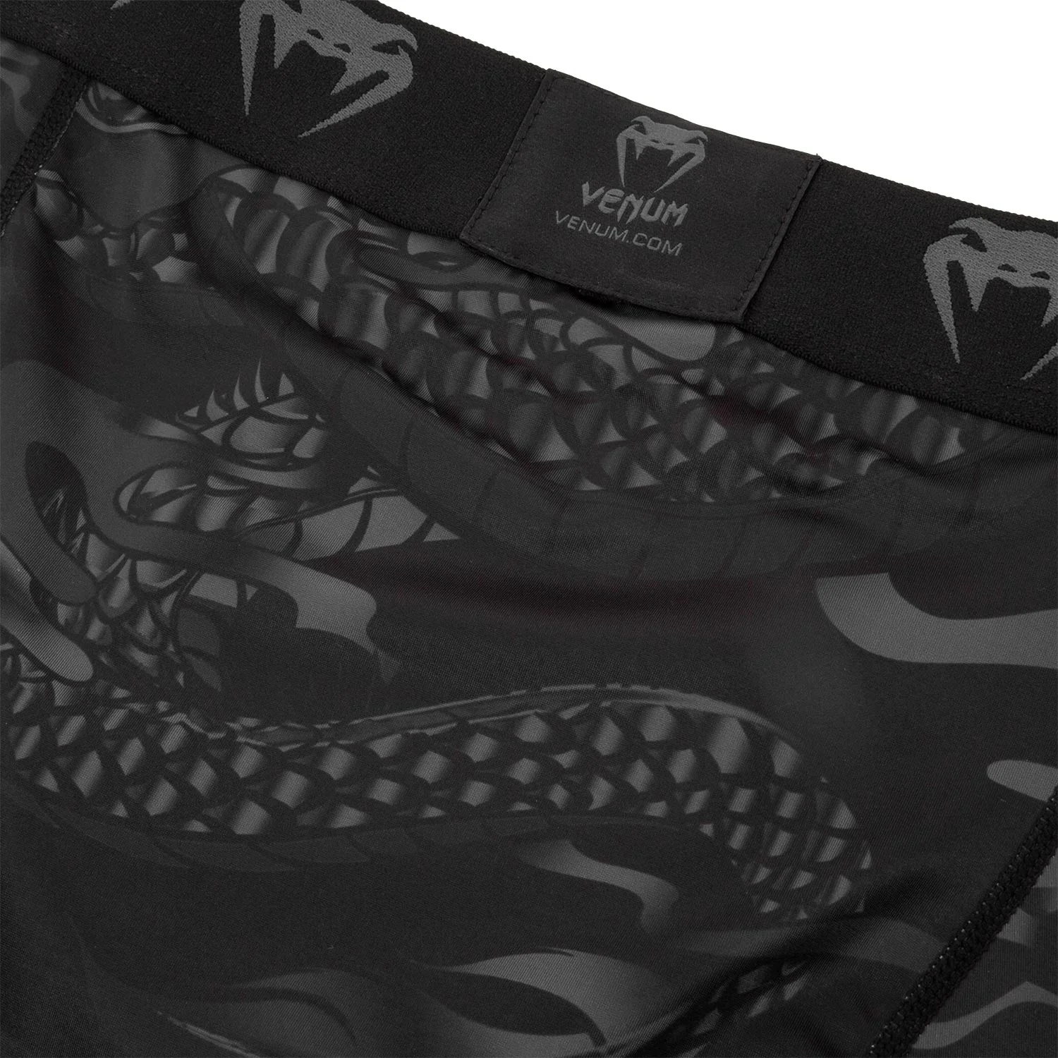 Venum Dragon's Flight Compression Shorts - Black/Black - Image 6