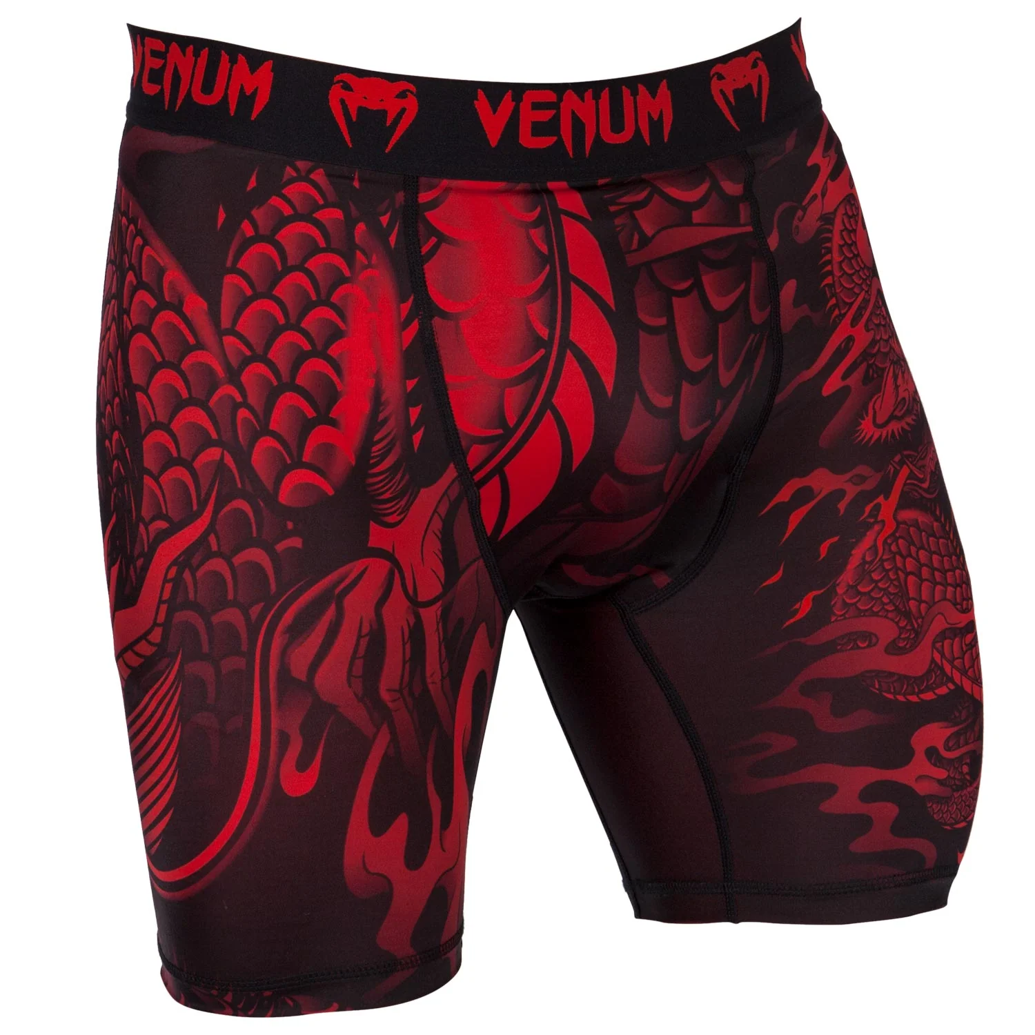 Venum Dragon's Flight Compression Shorts - Black/Red - Image 2