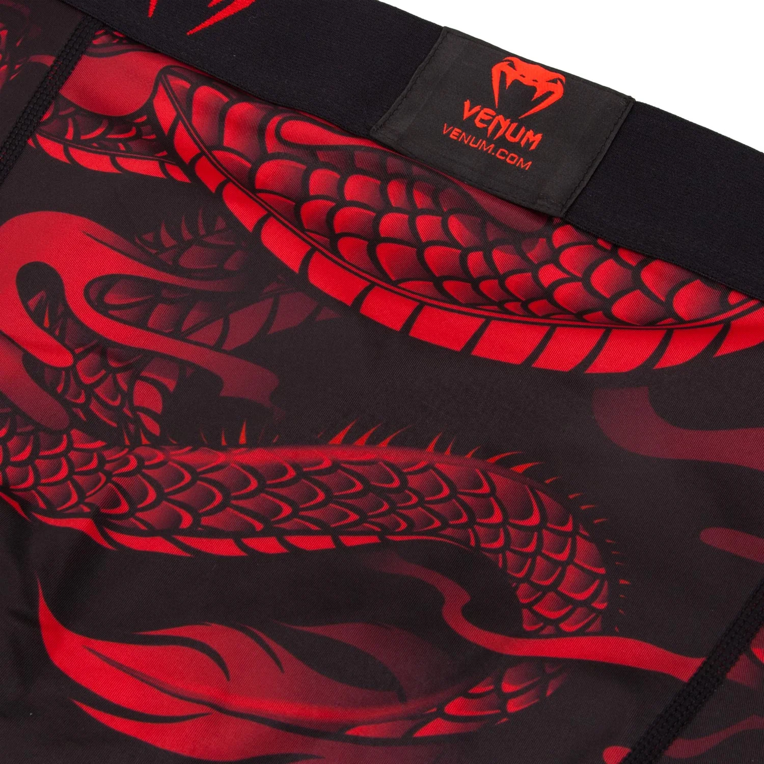Venum Dragon's Flight Compression Shorts - Black/Red - Image 5