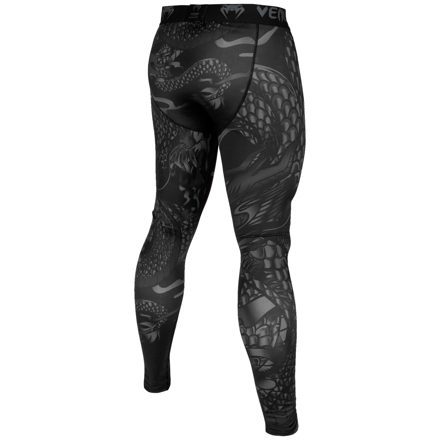 Venum Dragon's Flight Compression Tights - Black/Black - Image 4