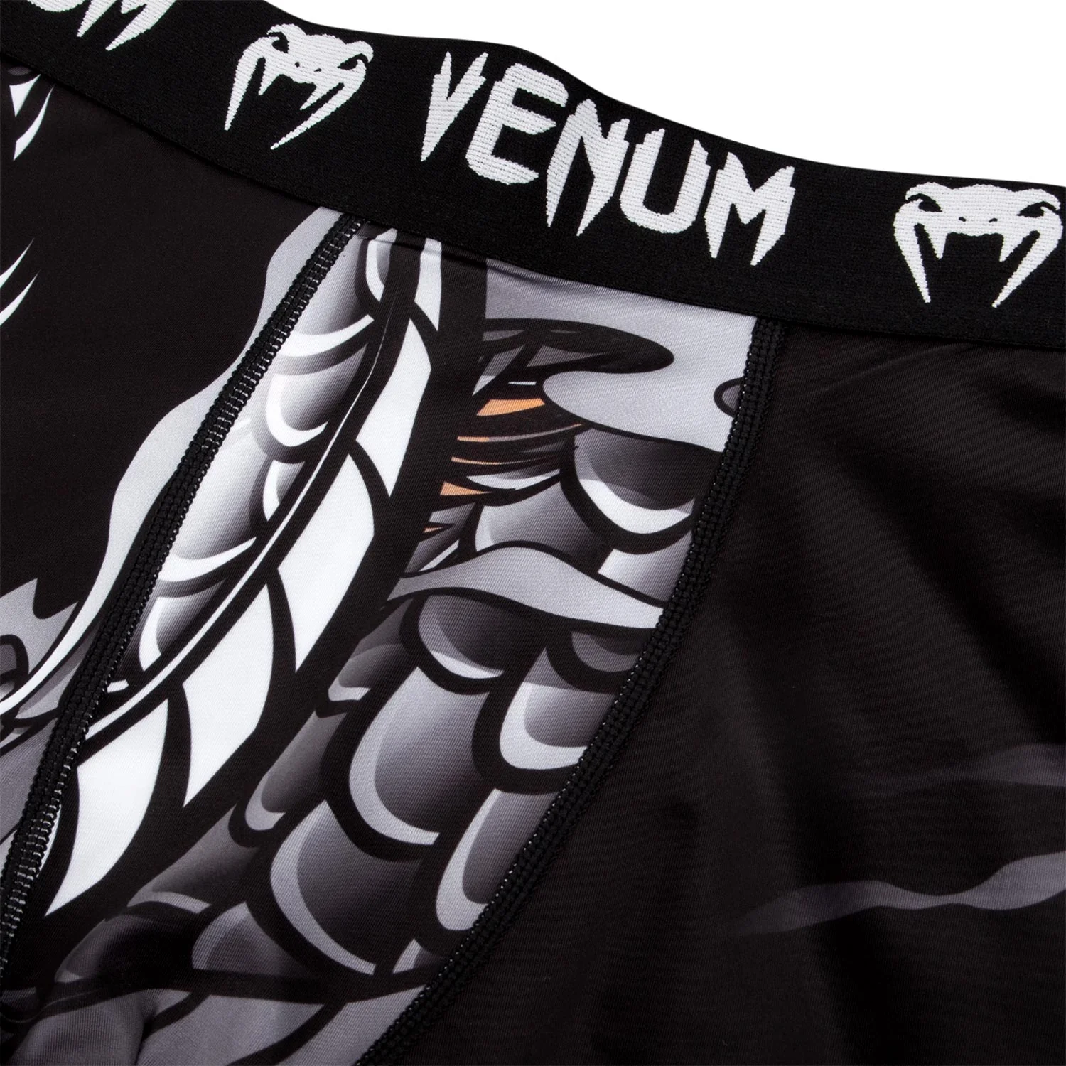 Venum Dragon's Flight Compression Tights - Black/White - Image 5