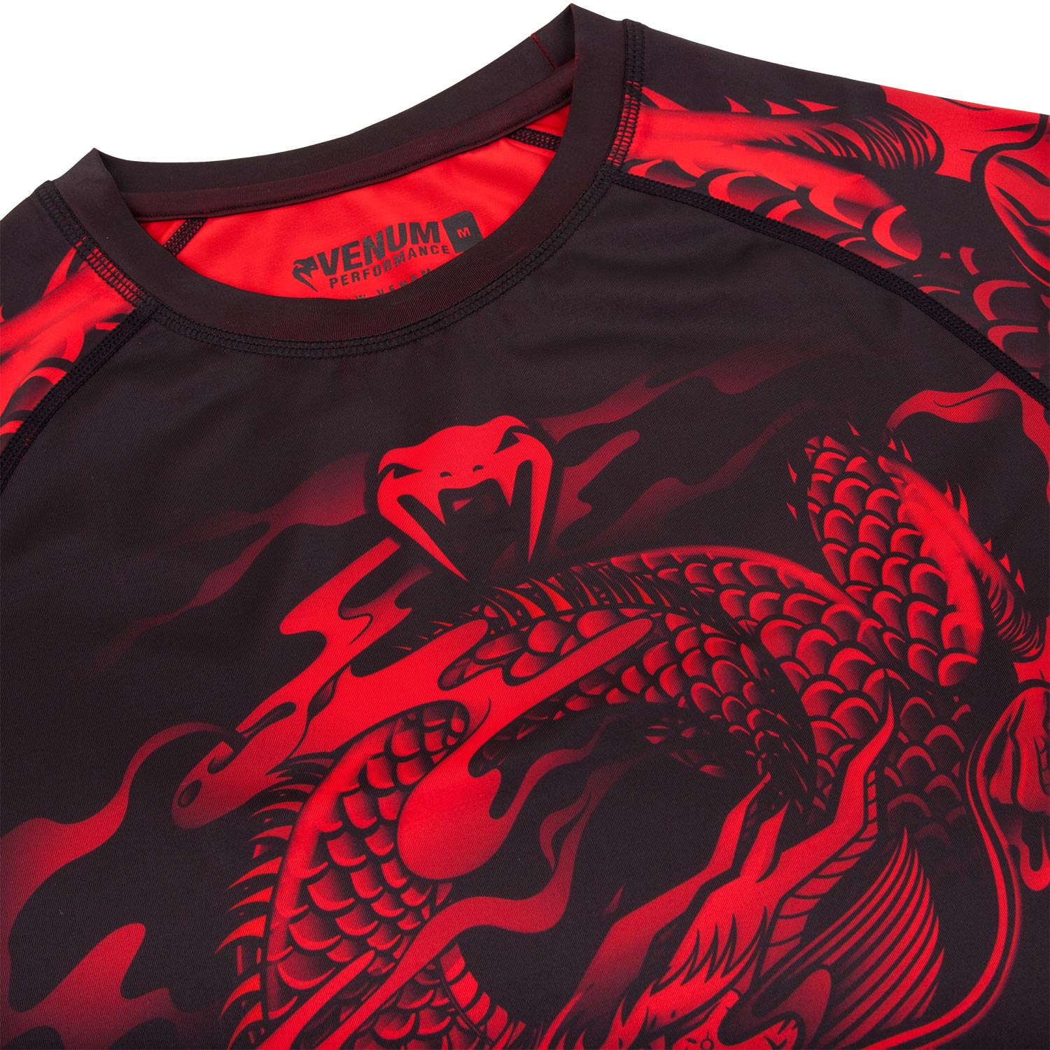Venum Dragon's Flight Rashguard - Long Sleeves - Black/Red - Image 5