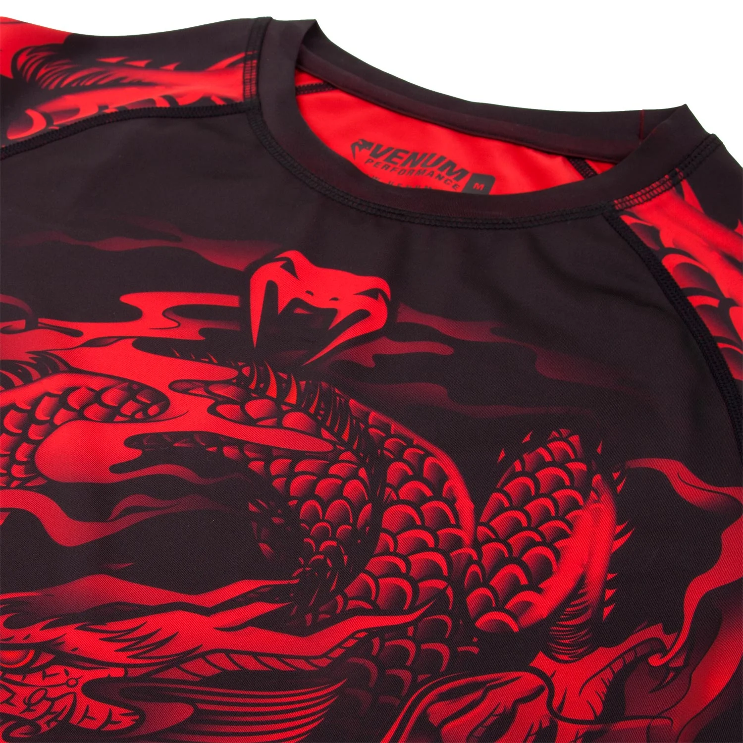 Venum Dragon's Flight Rashguard - Long Sleeves - Black/Red - Image 6
