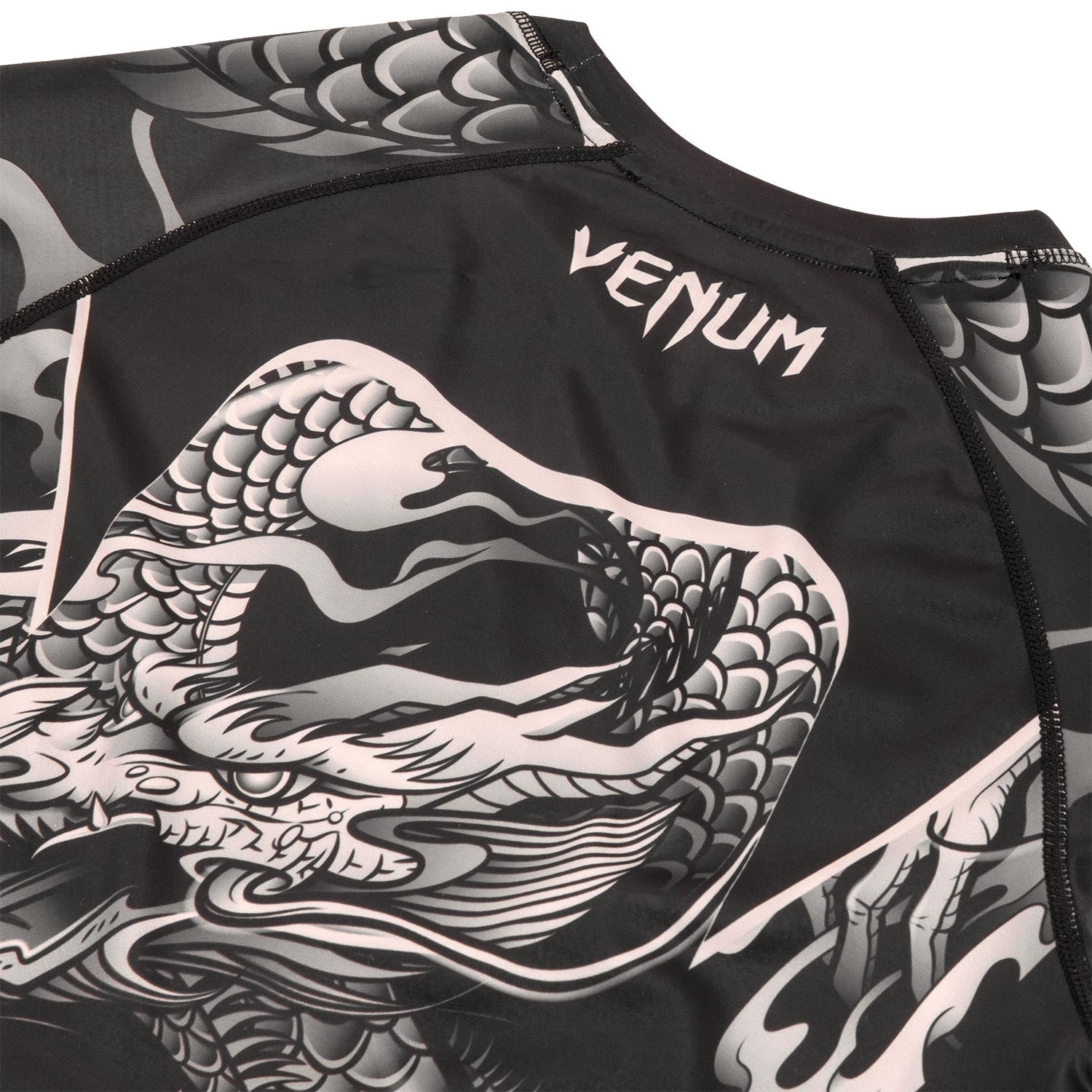 Venum Dragon's Flight Rashguard - Long Sleeves - Black/Sand - Image 7