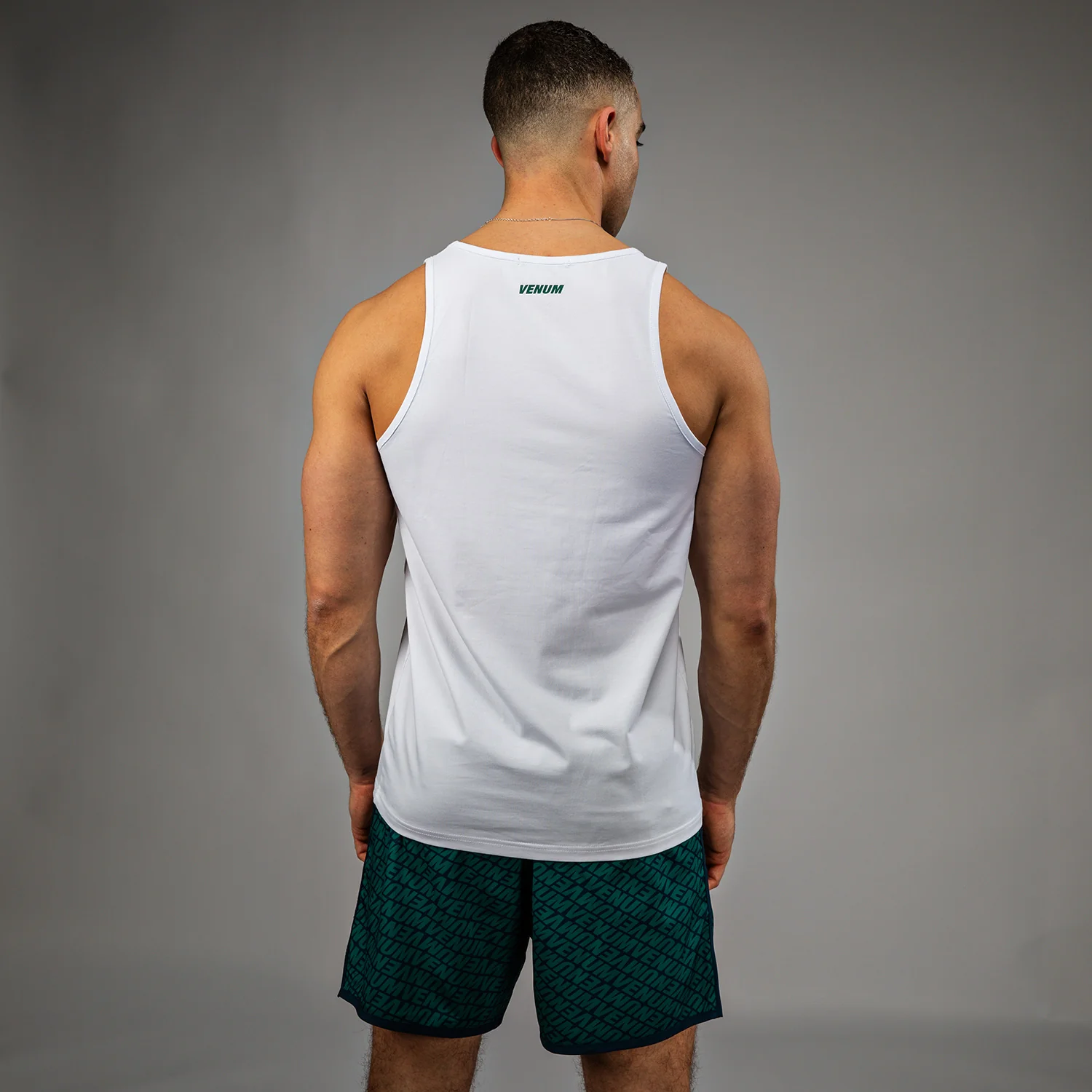 Venum Echo Tank Top - White/Emerald Green - Image 3