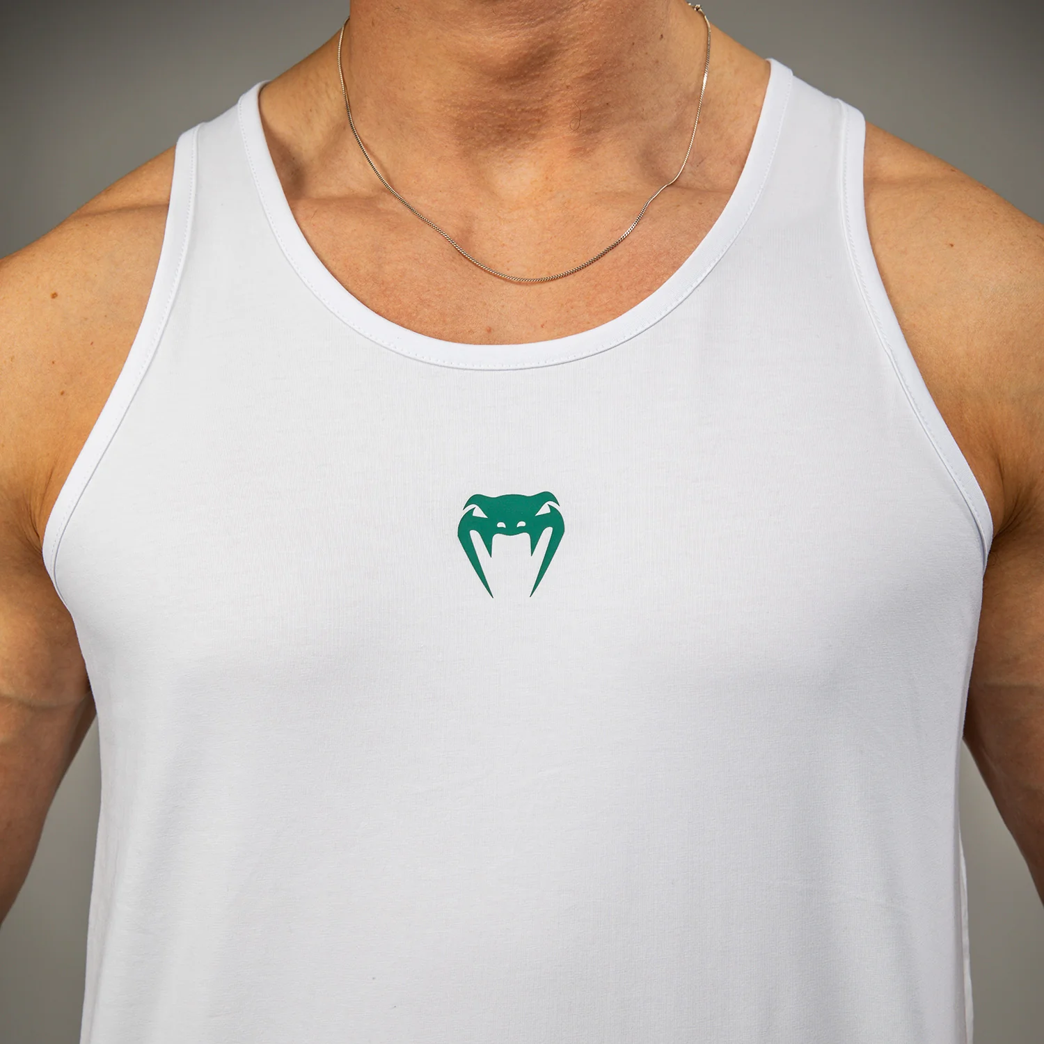 Venum Echo Tank Top - White/Emerald Green - Image 4