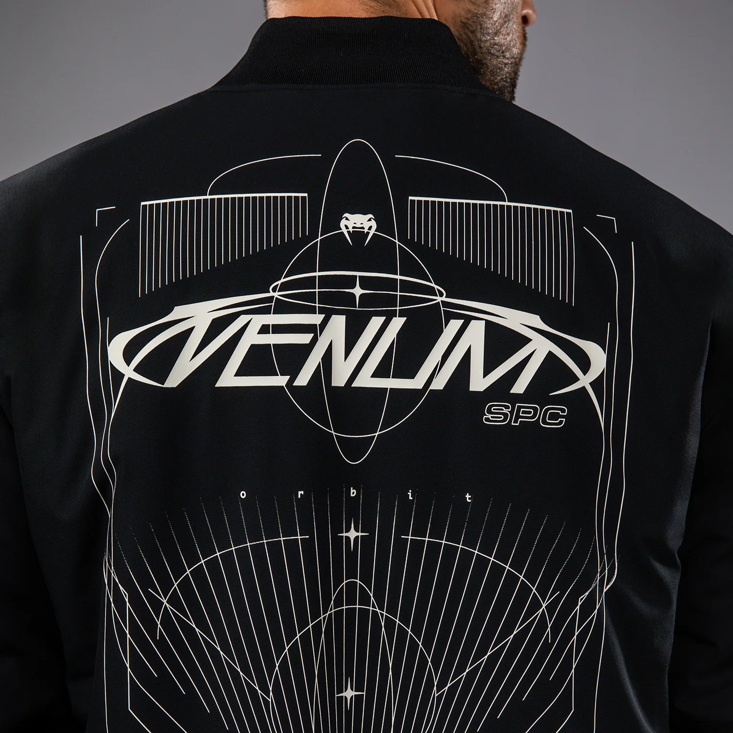 Venum Eclipse Bomber Jacket - Black/Ivory - Image 10