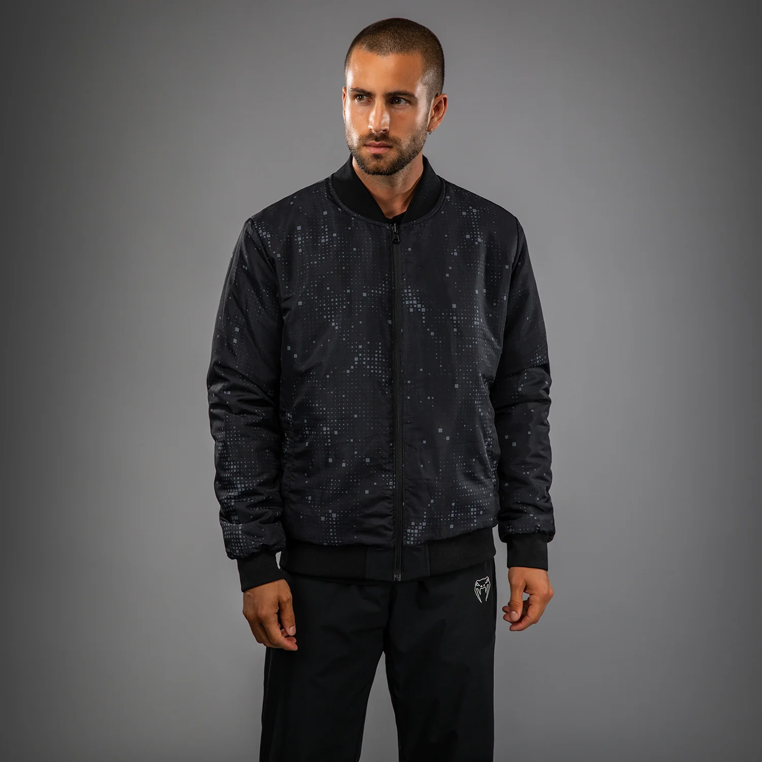 Venum Eclipse Bomber Jacket - Black/Ivory - Image 4