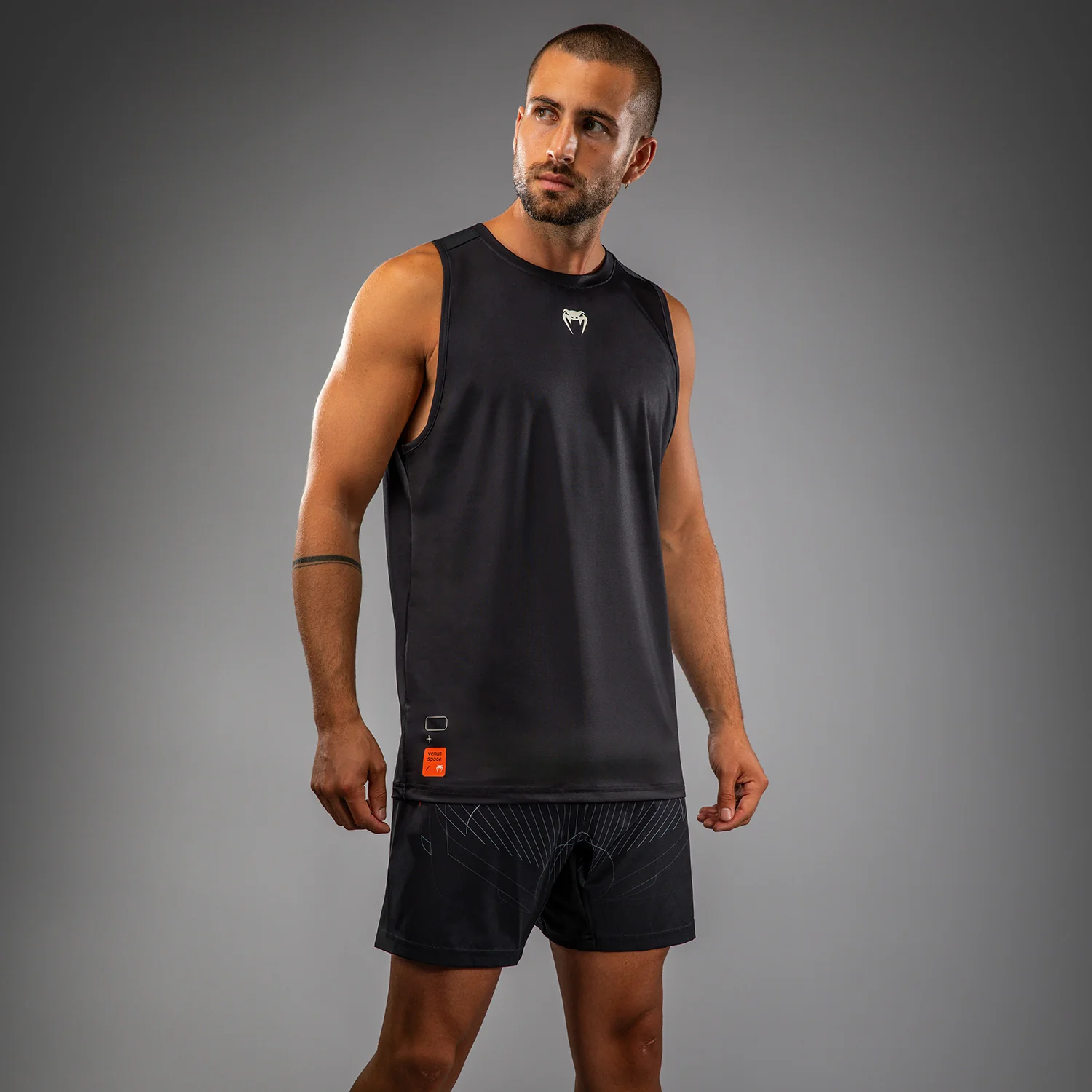 Venum Eclipse Dry-Tech Tank Top - Black/Ivory - Image 2