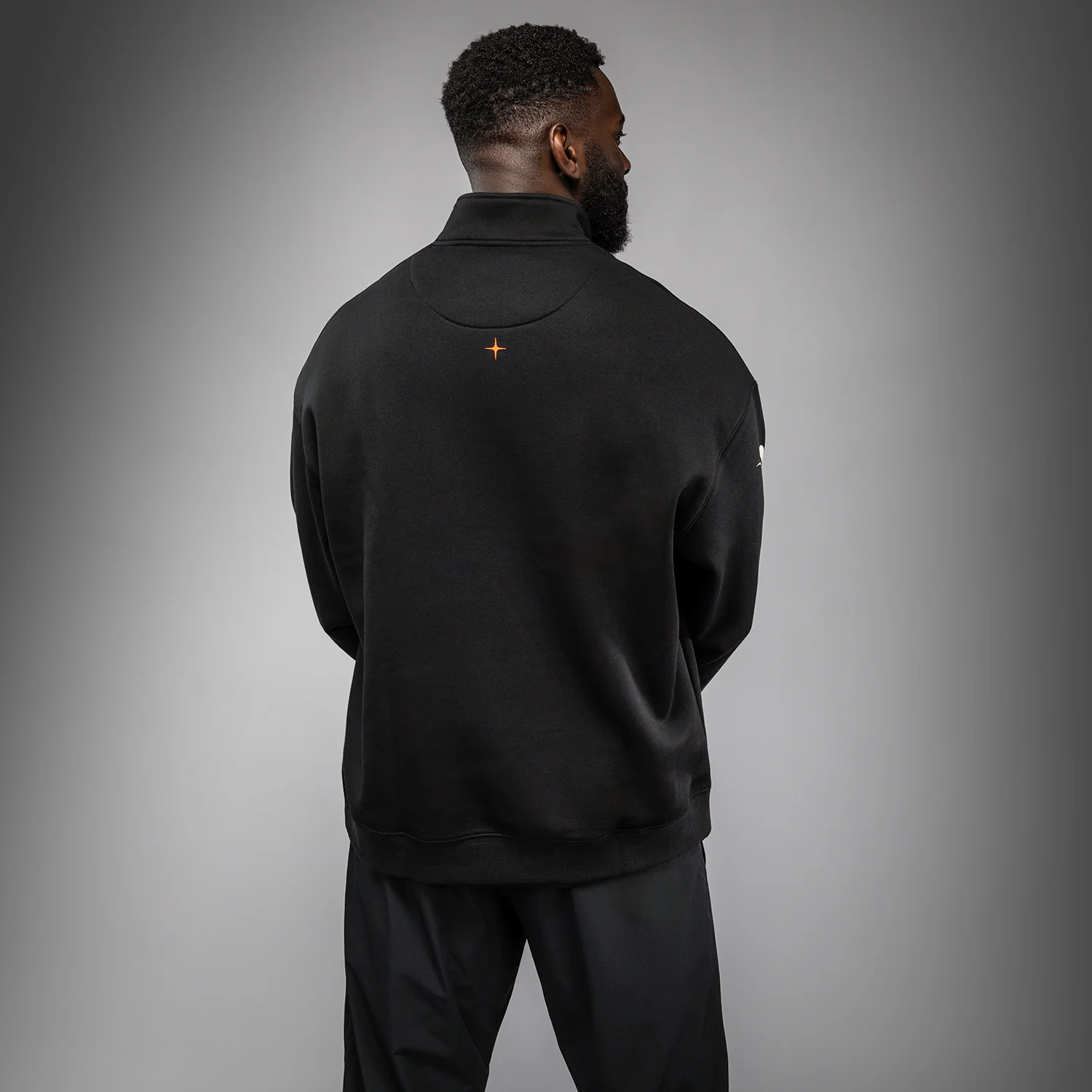 Venum Eclipse Half-Zip Sweatshirt - Black/Ivory - Image 3