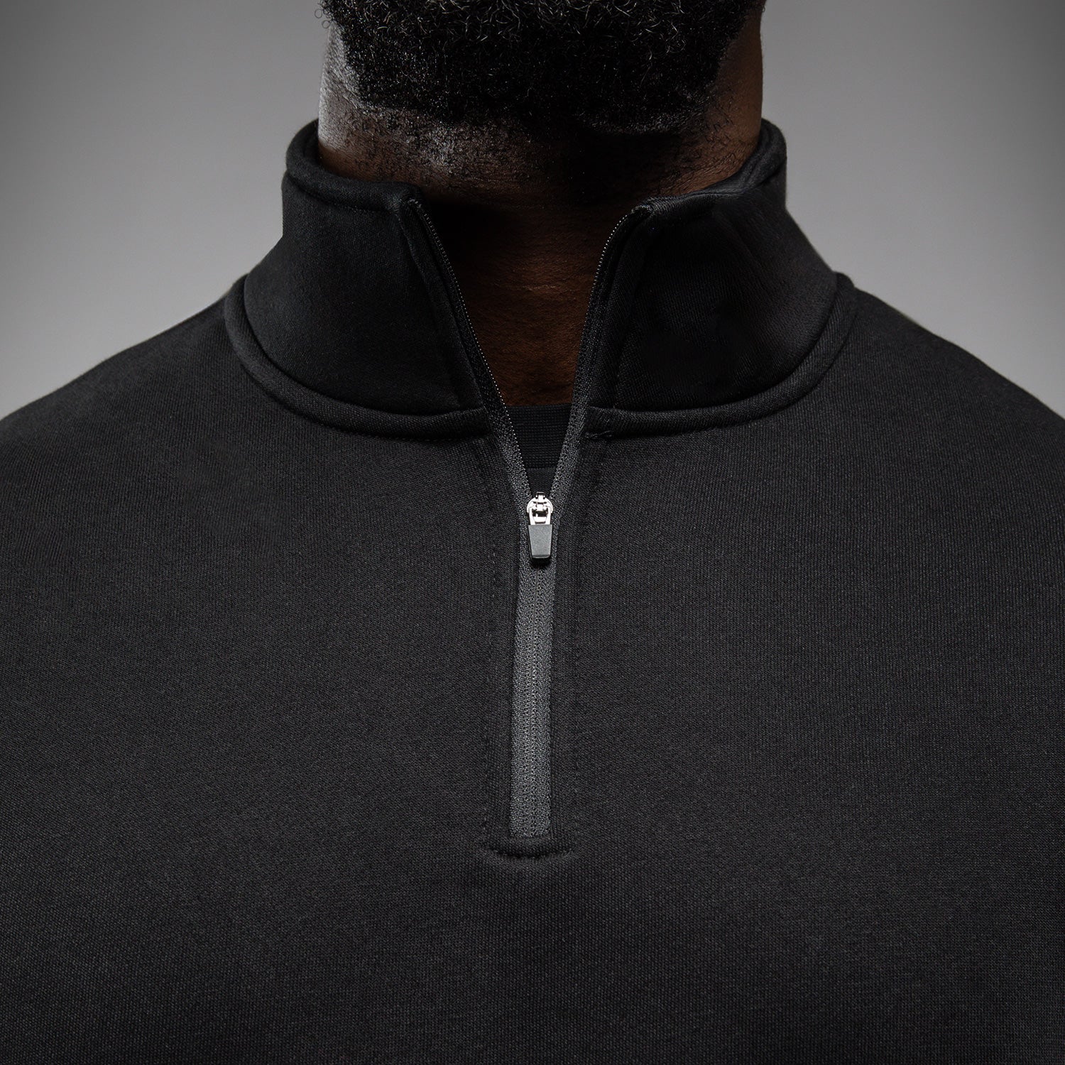 Venum Eclipse Half-Zip Sweatshirt - Black/Ivory - Image 6