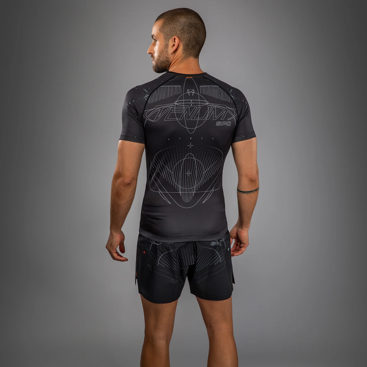Venum Eclipse Short Sleeve Rashguard - Black/Ivory - Image 3