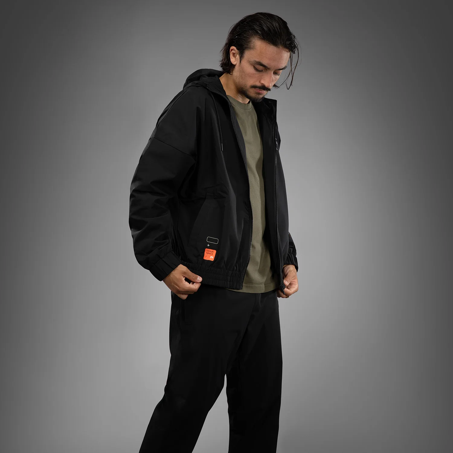 Venum Eclipse Track Jacket - Black/Ivory - Image 3
