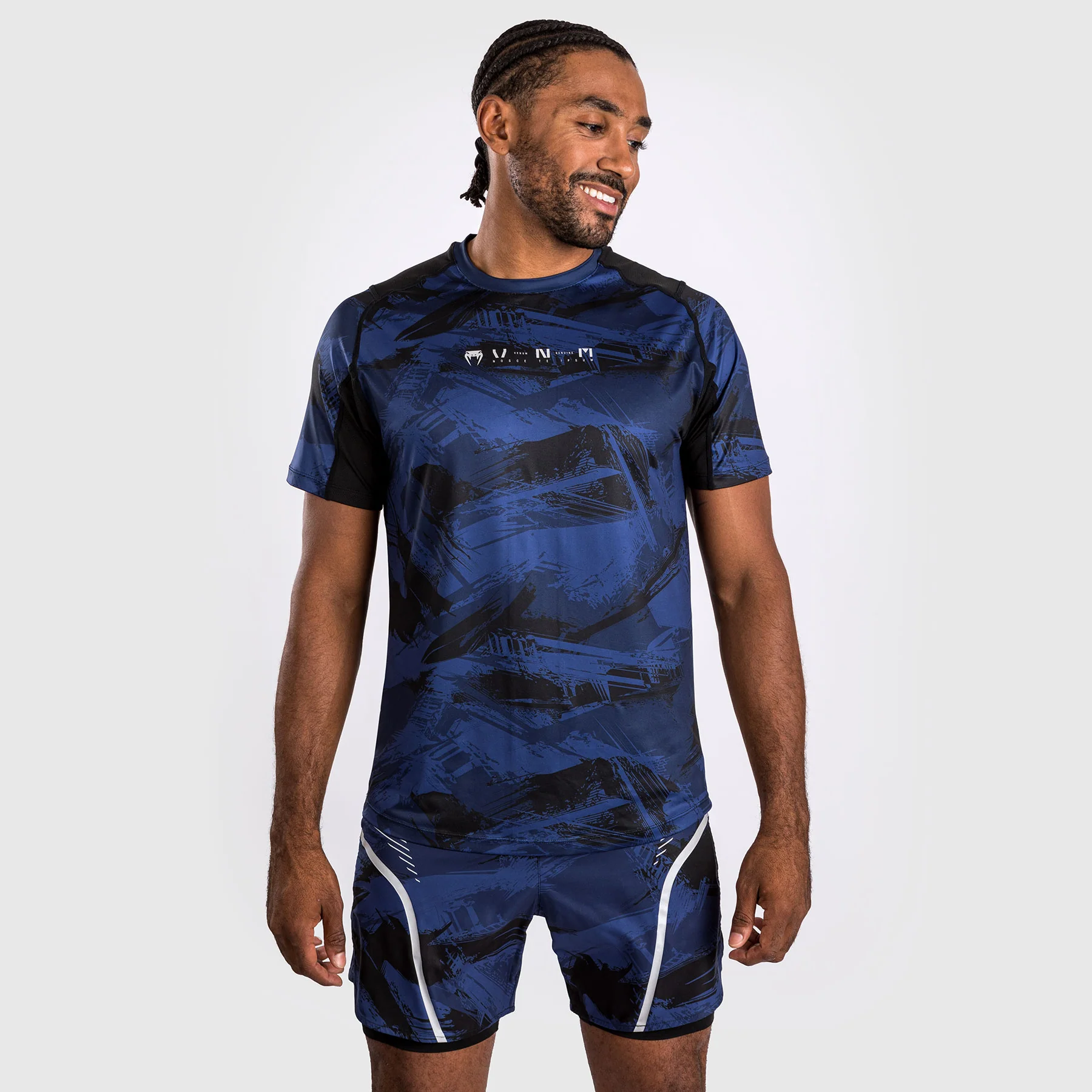 Venum Electron 3.0 Dry-Tech t-shirt - Navy - Image 5