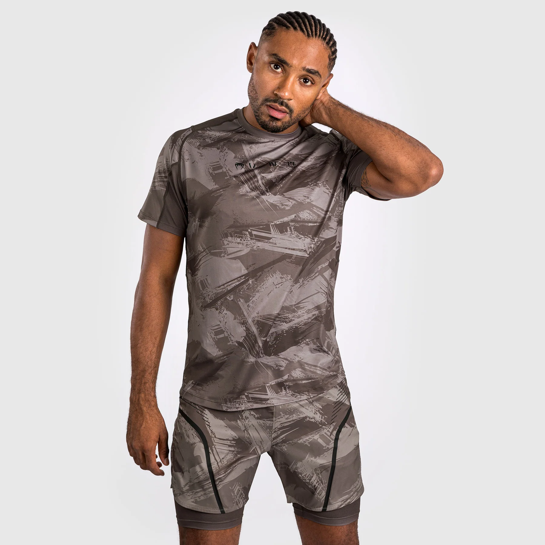Venum Electron 3.0 Dry-Tech t-shirt - Sand - Image 3