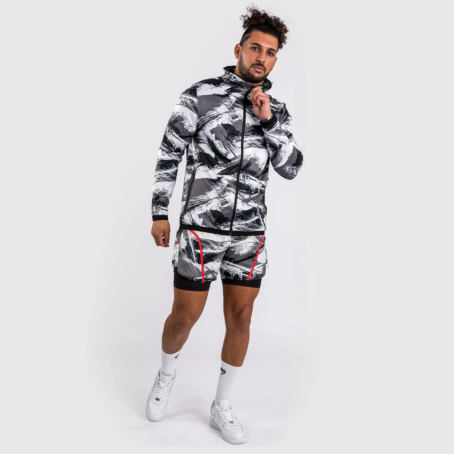 Venum Electron 3.0 Hoodie - Grey/Red