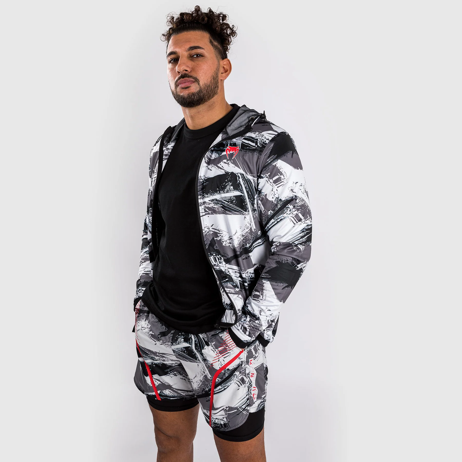 Venum Electron 3.0 Hoodie - Grey/Red - Image 7