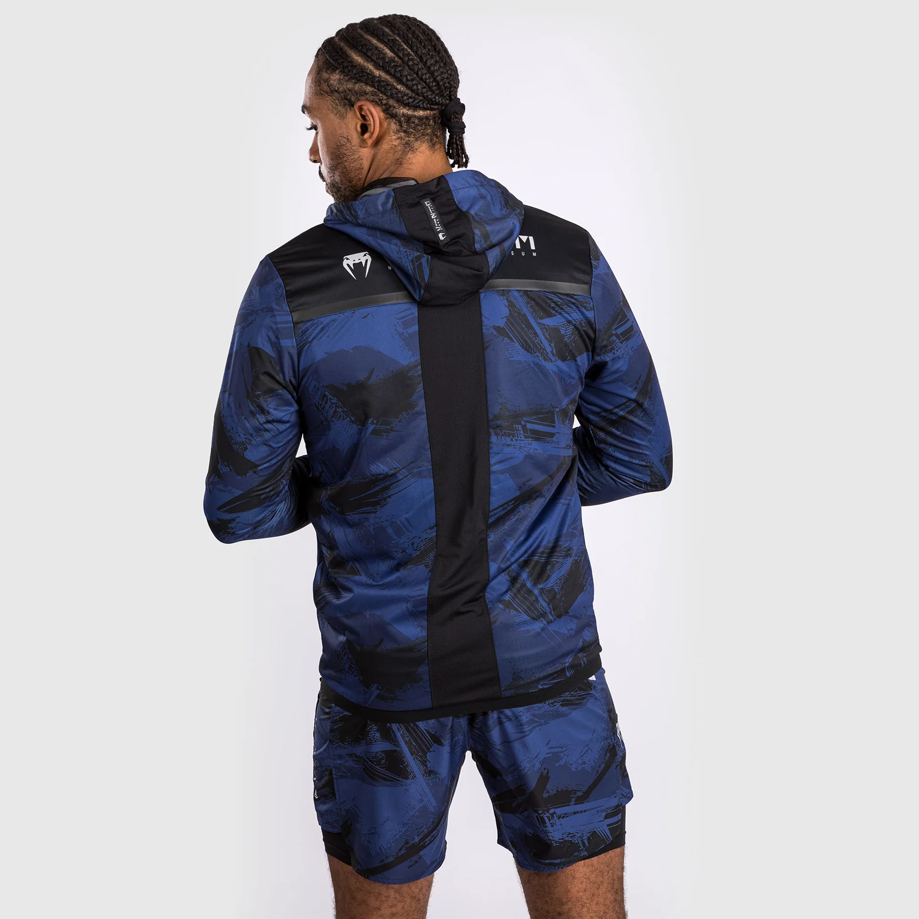 Venum Electron 3.0 Hoodie Navy Blue - Image 4