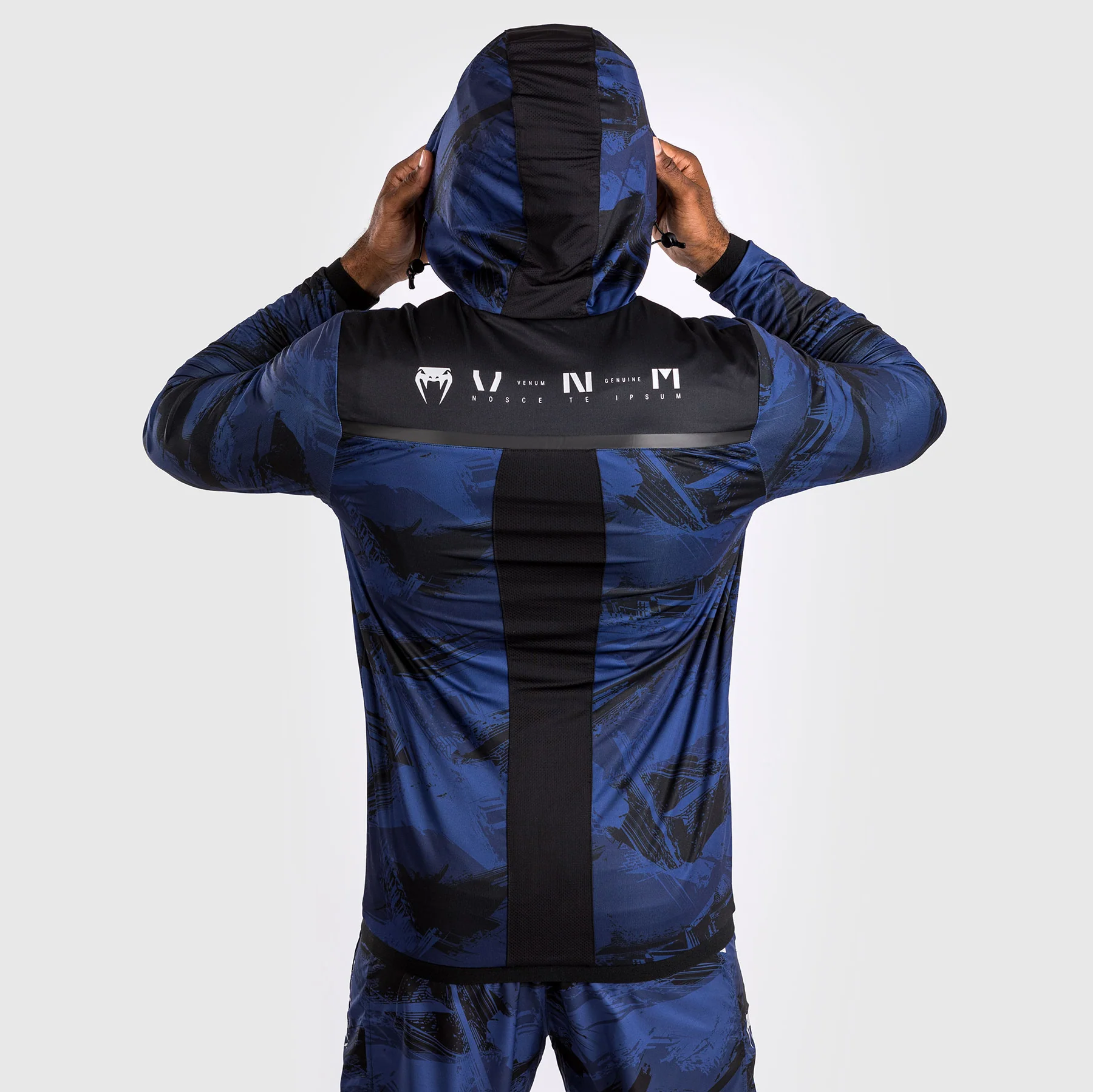 Venum Electron 3.0 Hoodie Navy Blue - Image 5