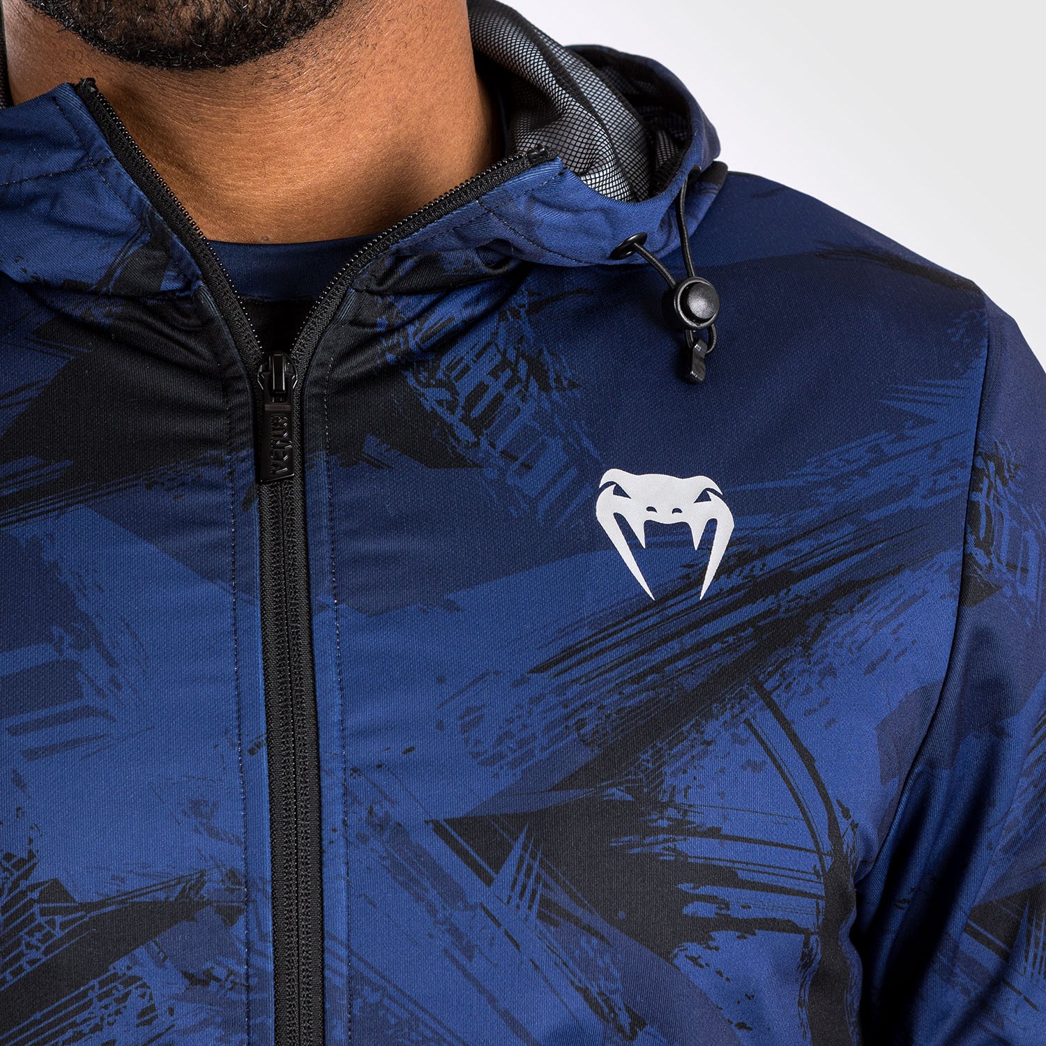 Venum Electron 3.0 Hoodie Navy Blue - Image 6