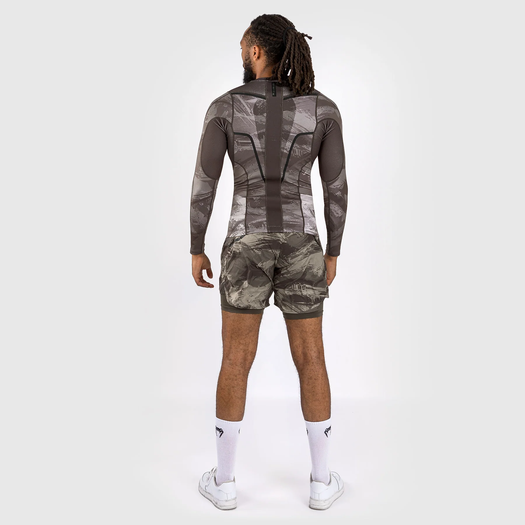 Venum Electron 3.0 Long Sleeve Rashguard - Sand - Image 4