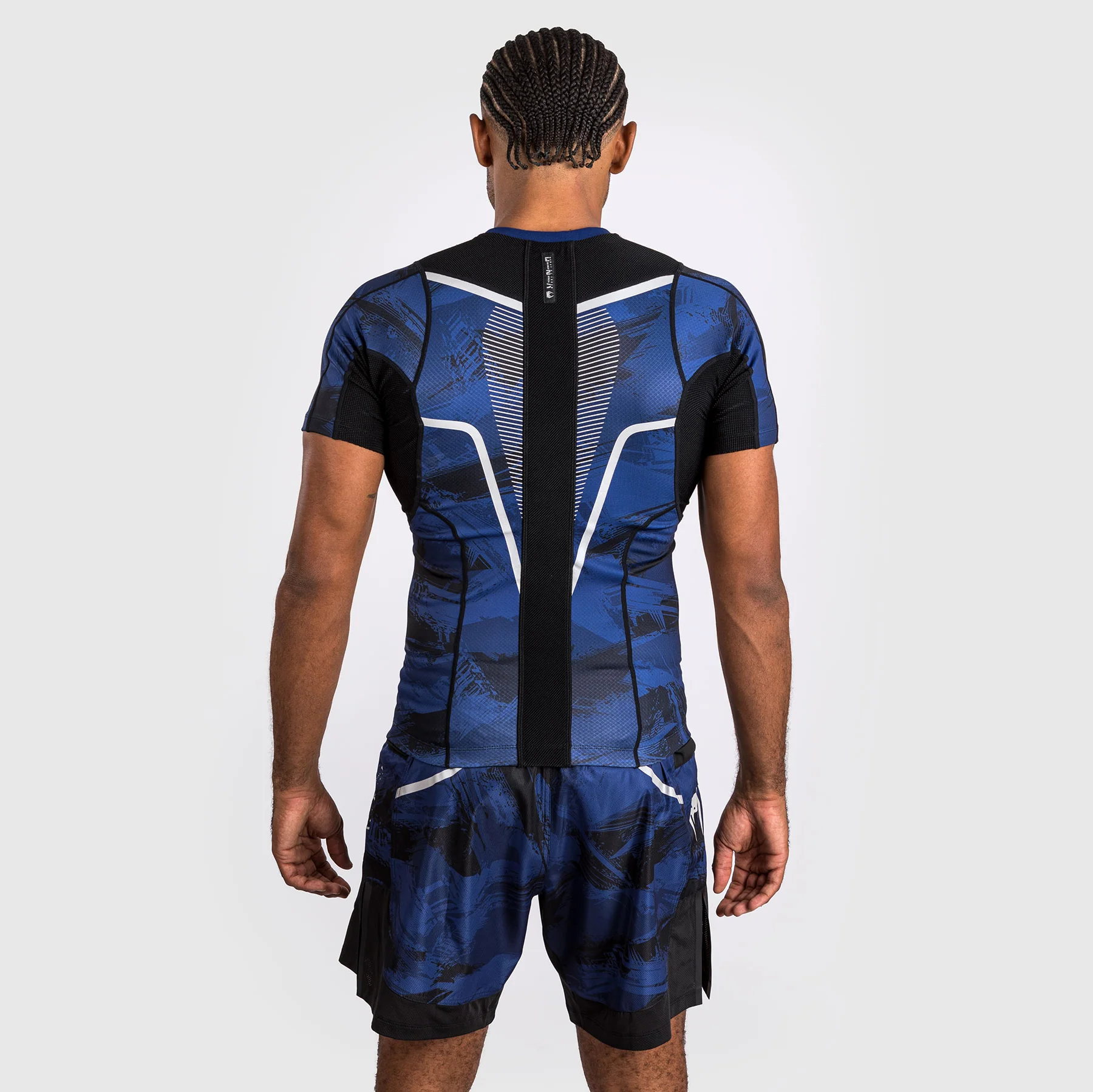Venum Electron 3.0  Short Sleeve Rashguard - Navy - Image 2