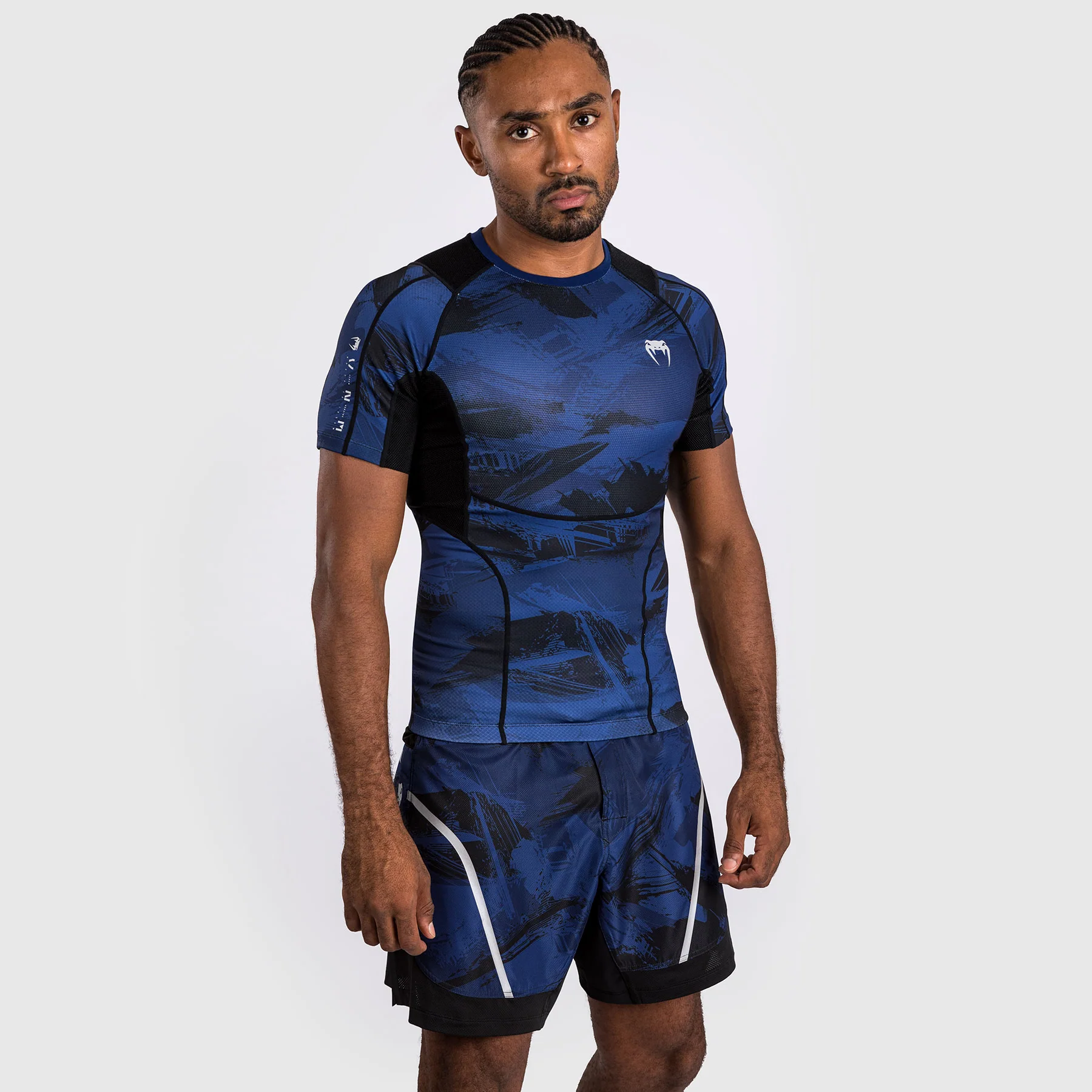 Venum Electron 3.0  Short Sleeve Rashguard - Navy - Image 4
