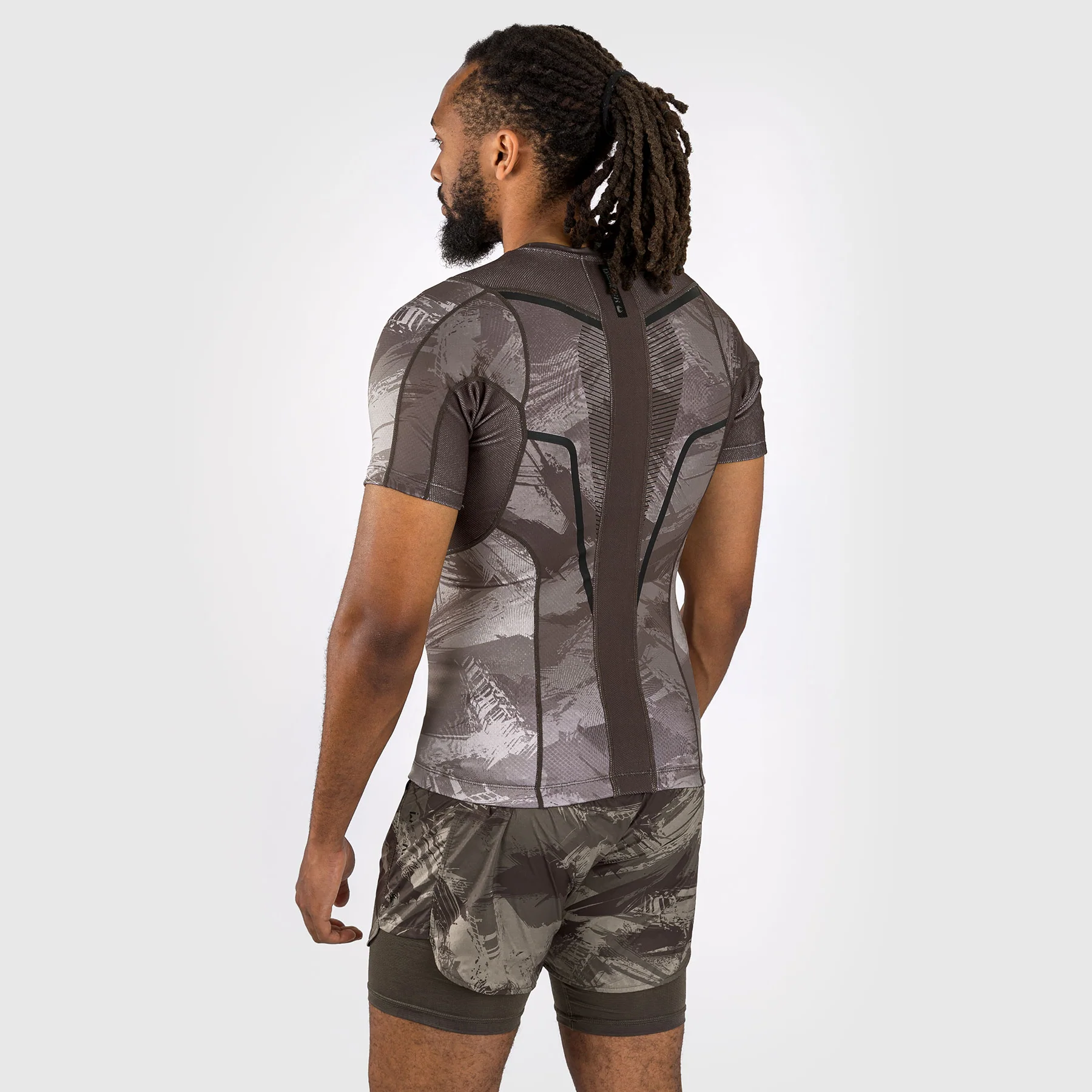 Venum Electron 3.0 Short Sleeve Rashguard - Sand - Image 4