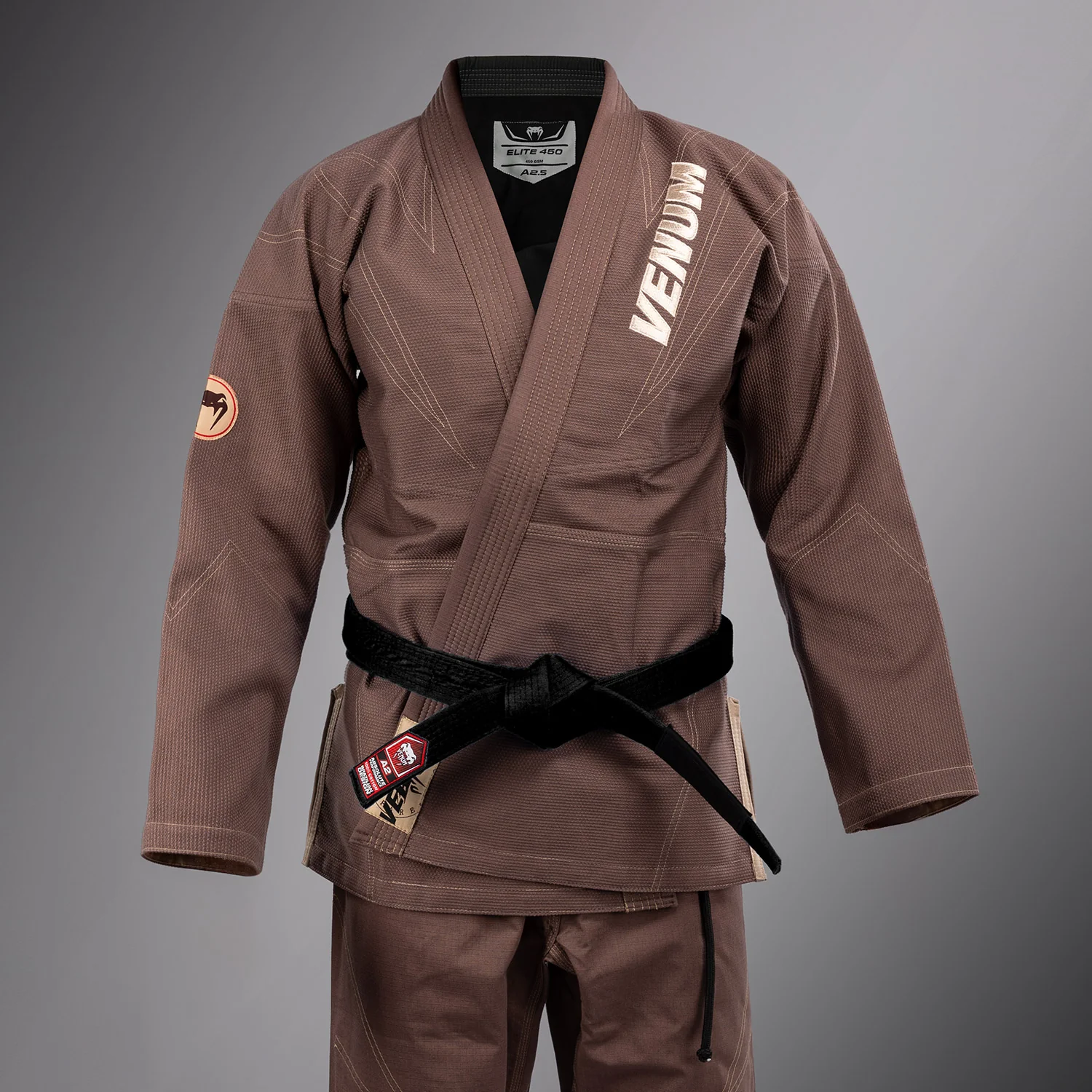 Venum Elite 5.0 - 450 - Brazilian Jiu Jitsu Gi - Chocolate Brown - Image 4