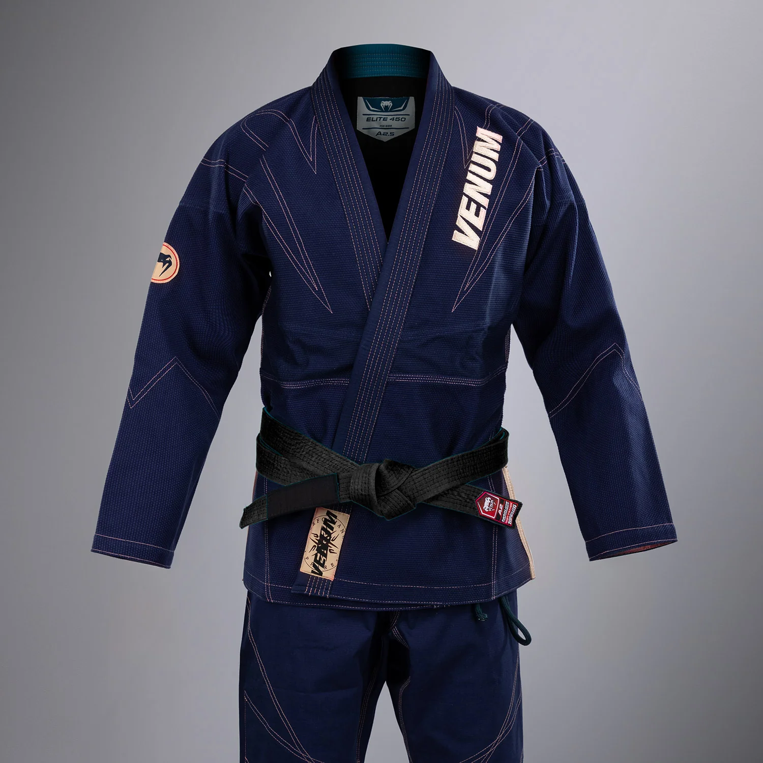 Venum Elite 5.0 Brazilian Jiu Jitsu Gi (450 gsm) - Navy - Image 3