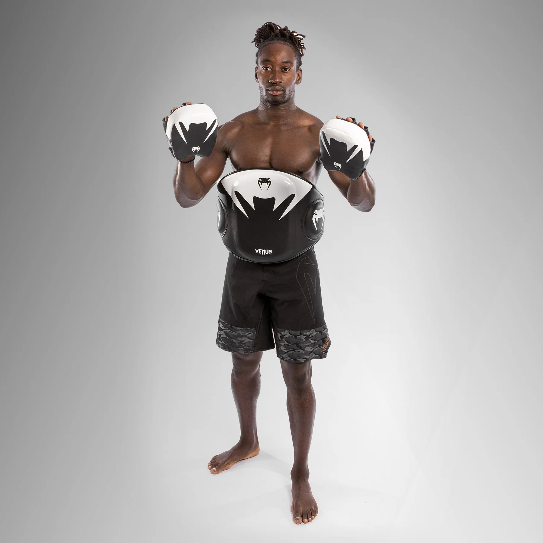 Venum Elite Belly Protector - Black/White - Image 7