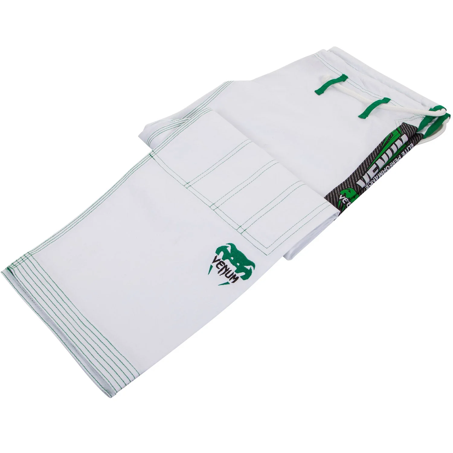 Venum Elite BJJ Gi - White/Green - Image 7