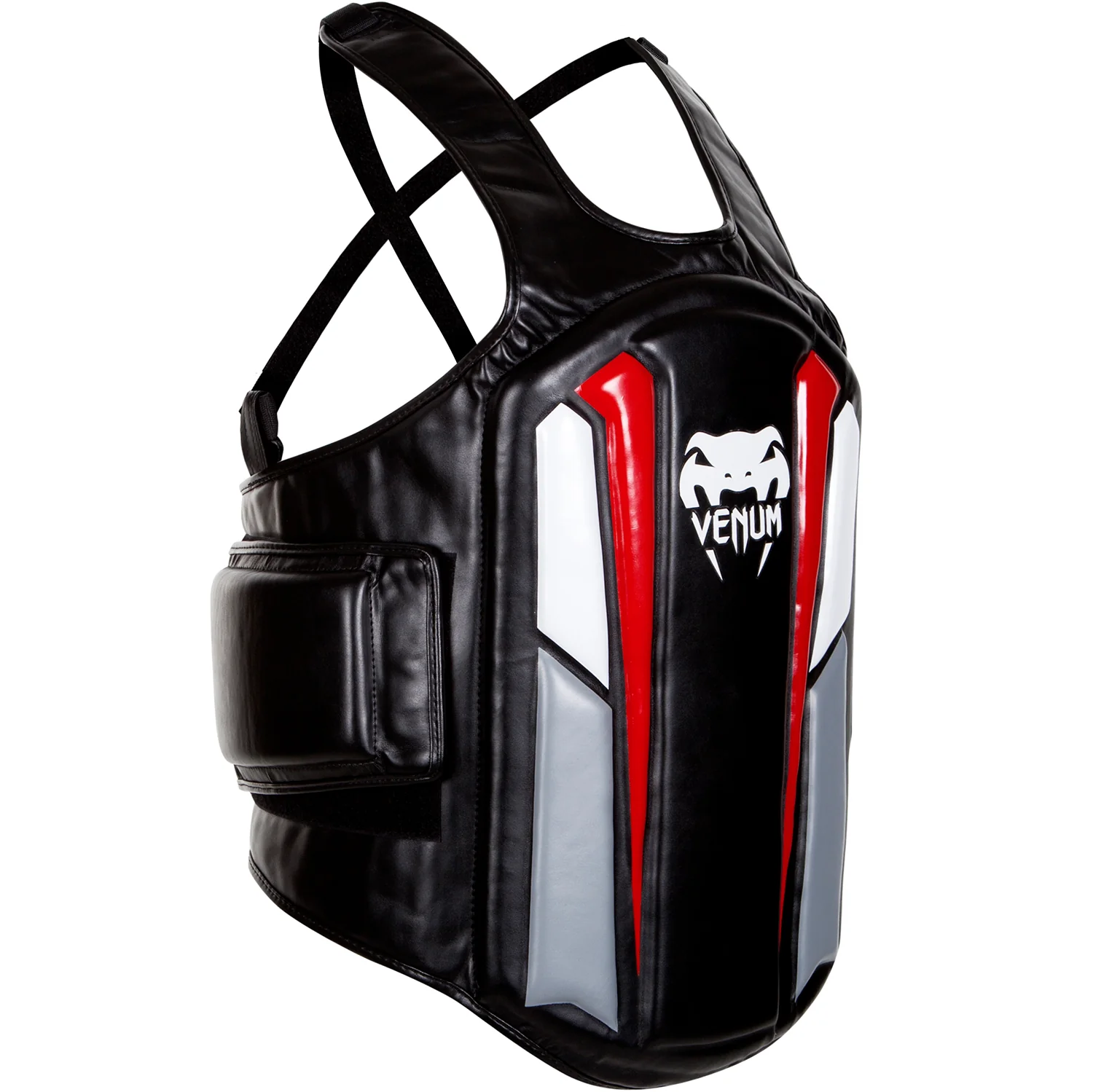 Venum Elite Body Protector - Black/Ice/Red - Image 4