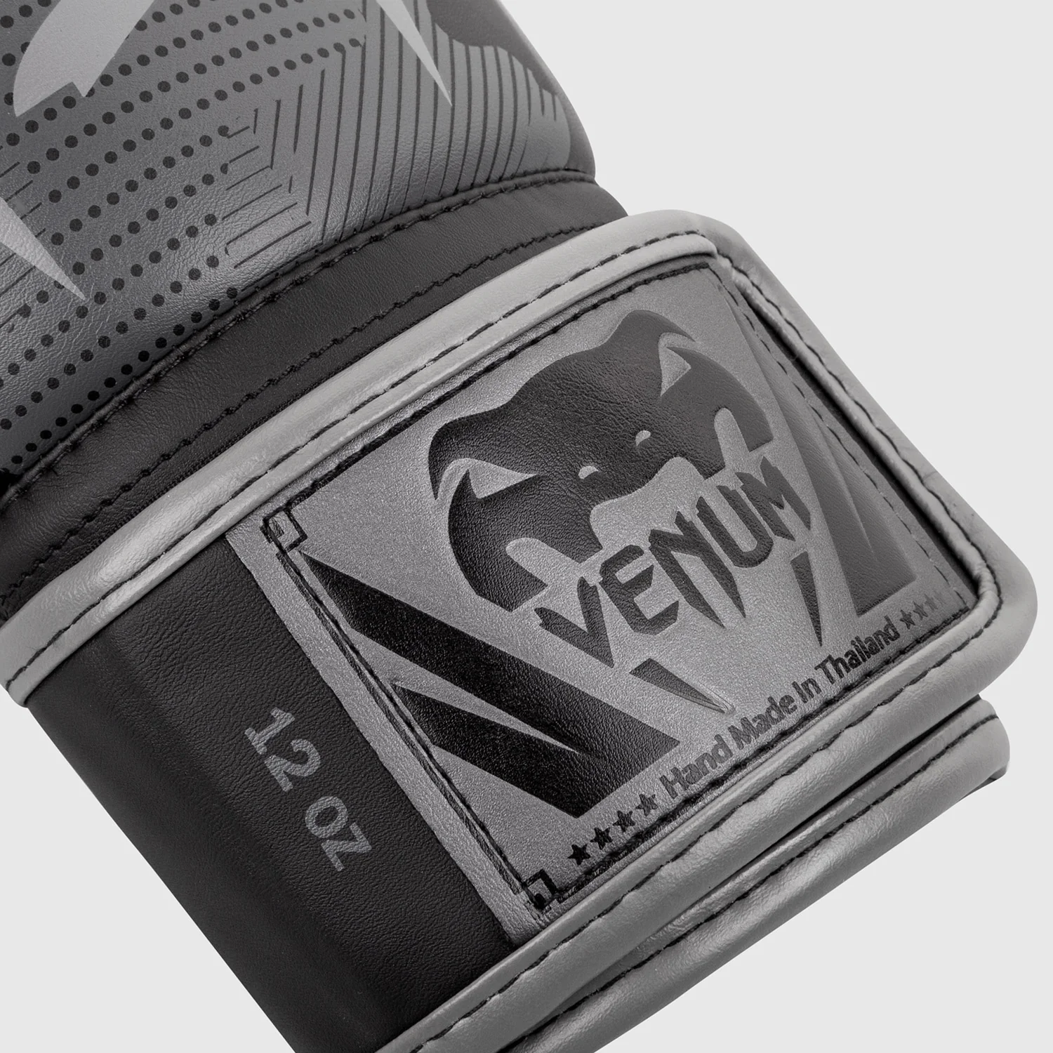 Venum Elite Boxing Gloves - Grey/Camo - Image 3