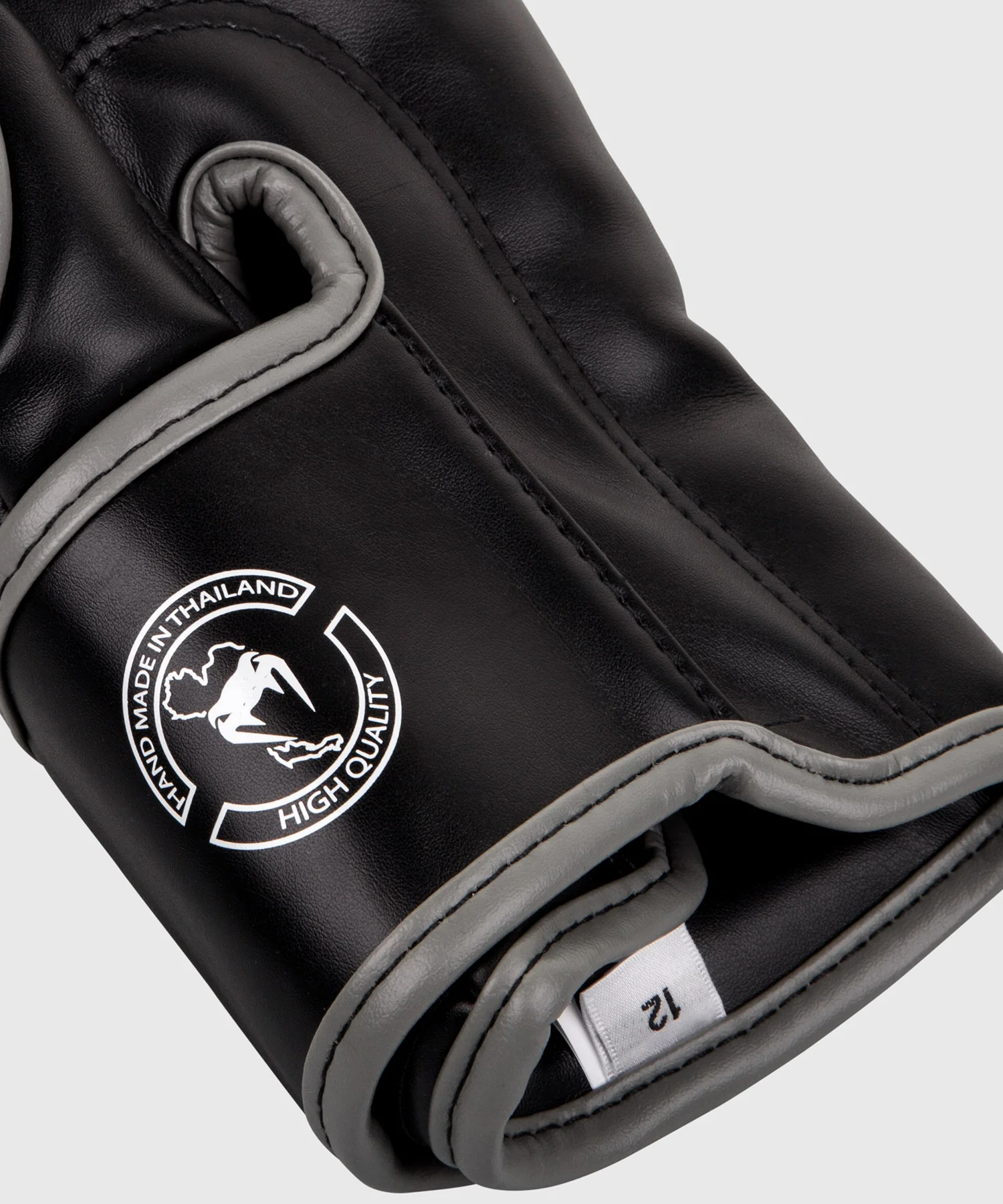 Venum Elite Boxing Gloves - Black/Red/Grey - Image 5
