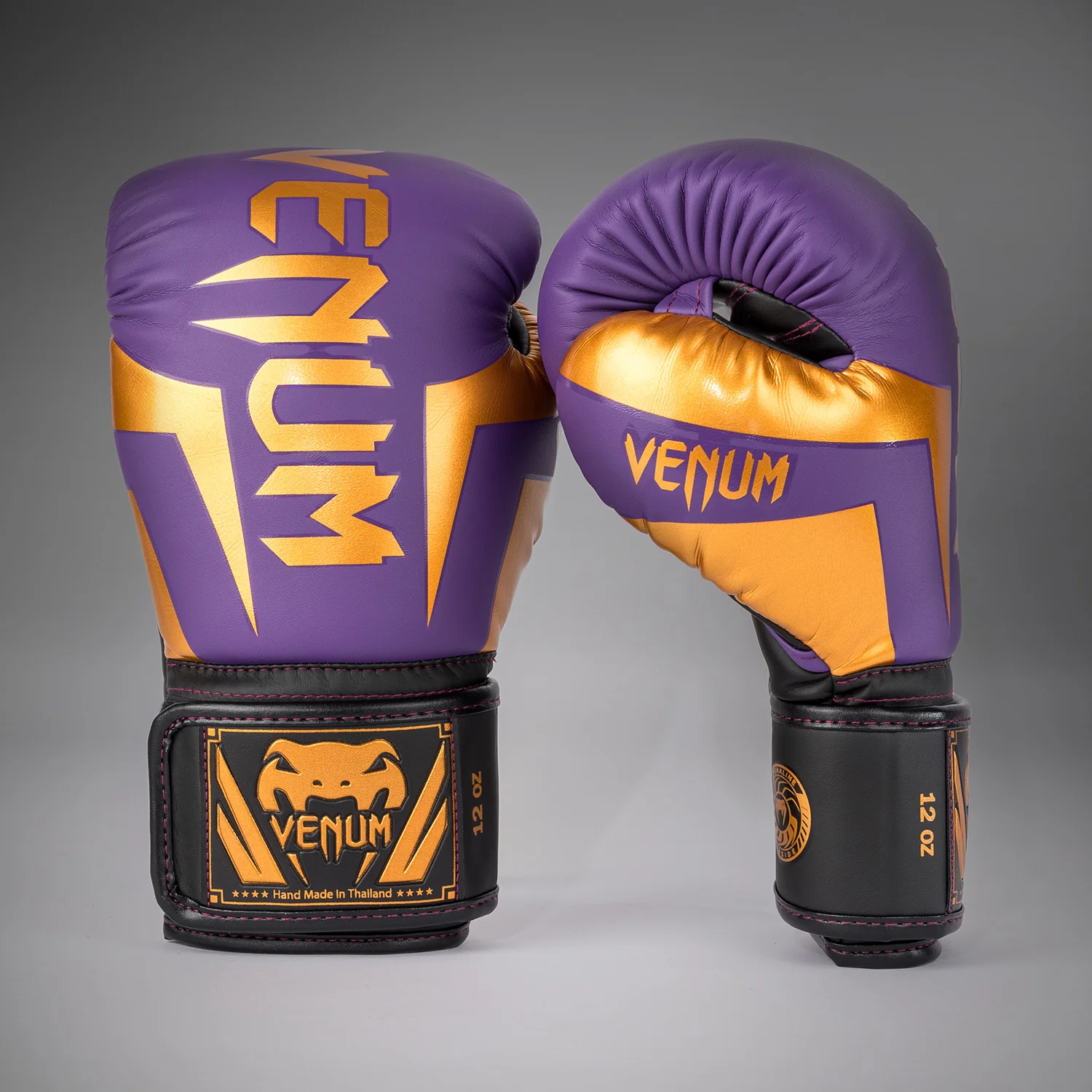Venum Elite Boxing Gloves - Dark Purple - Special Edition - Image 2